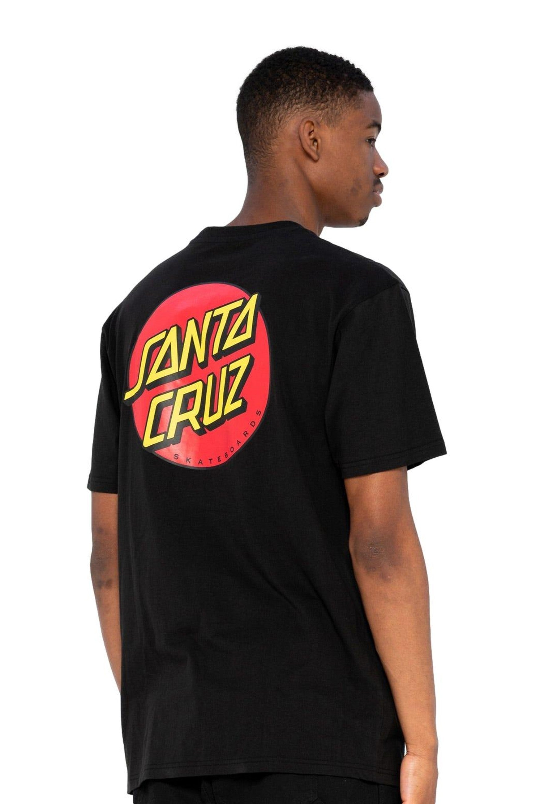 CAMISETA SANTA CRUZ NEGRA CLASSIC DOT CHEST TEE