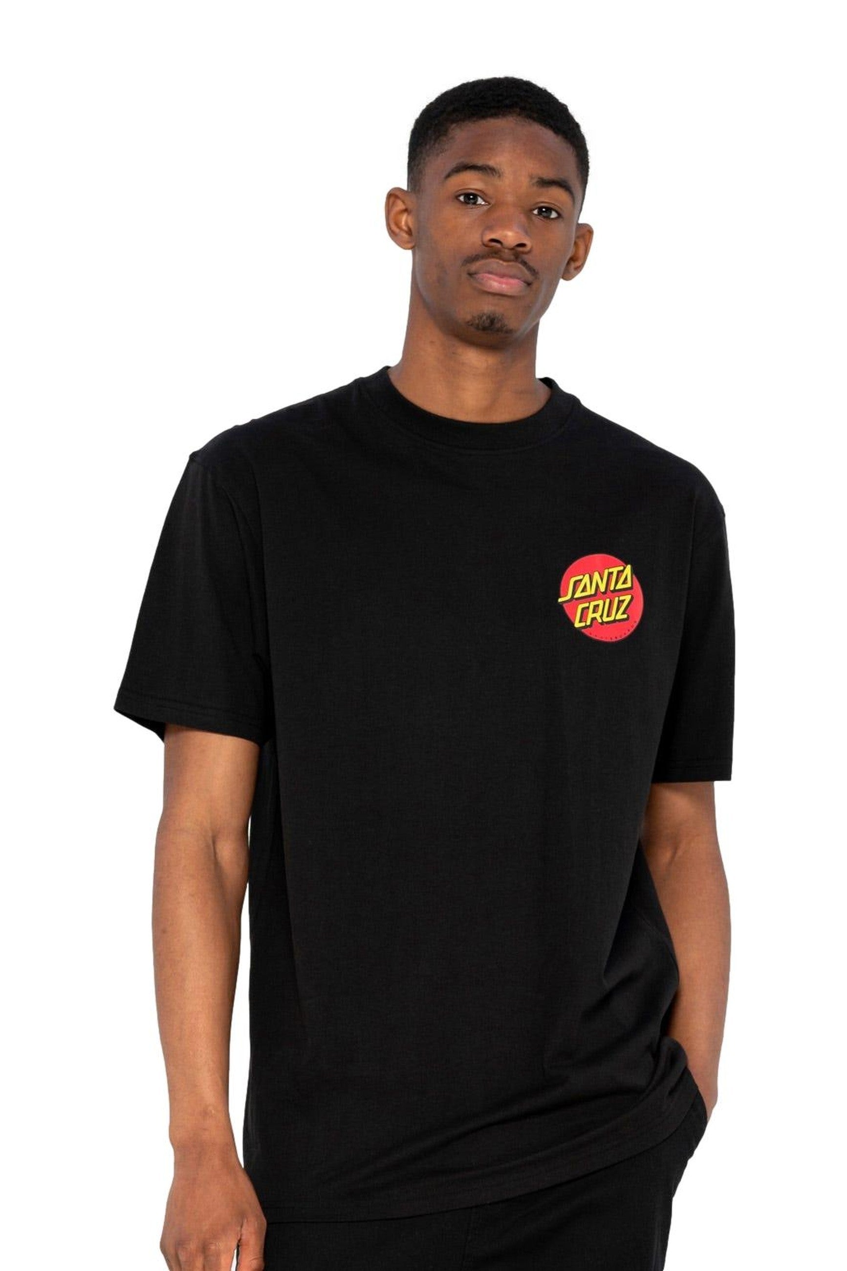 CAMISETA SANTA CRUZ NEGRA CLASSIC DOT CHEST TEE
