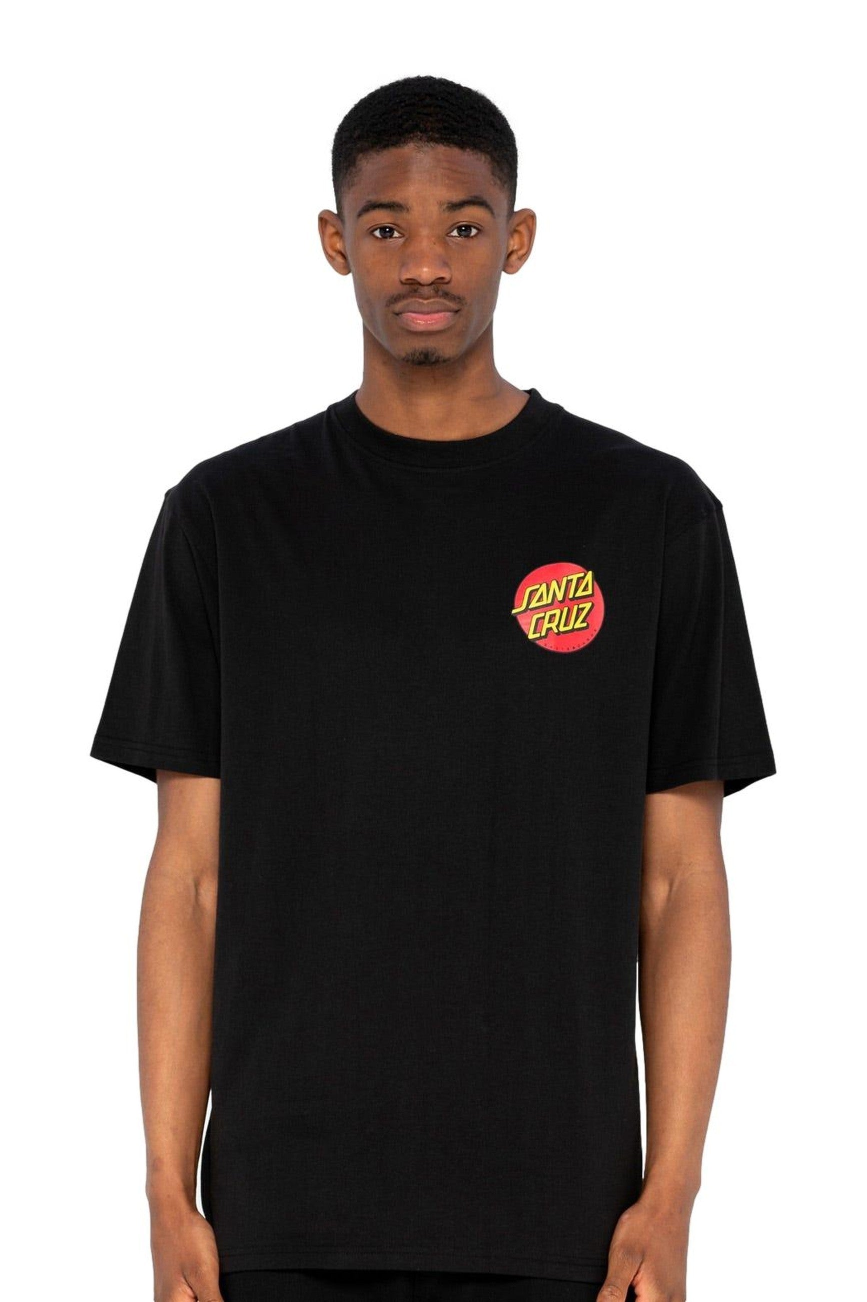 CAMISETA SANTA CRUZ NEGRA CLASSIC DOT CHEST TEE