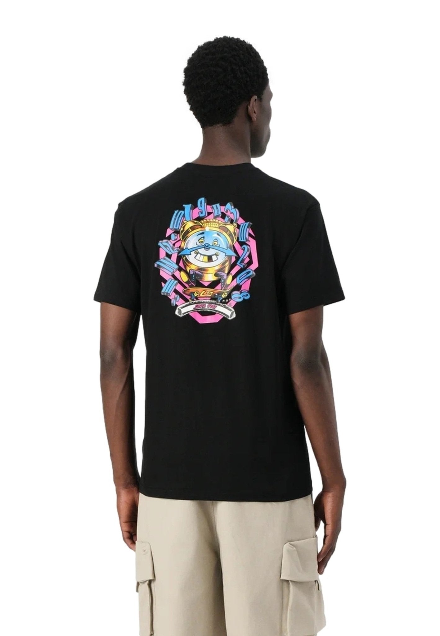 CAMISETA SANTA CRUZ NEGRA GRABKE ALL AROUND STACK TEE - AREA ZERO