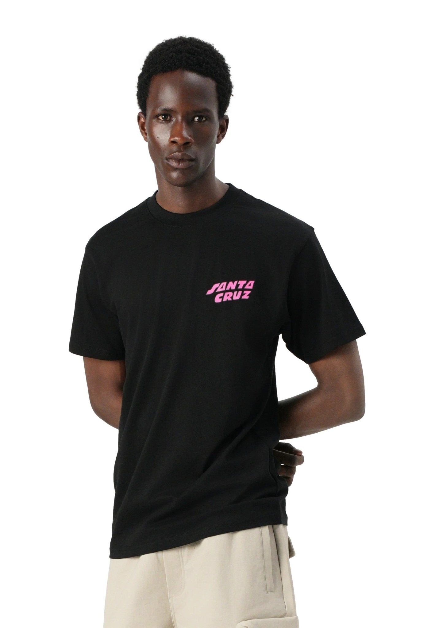 CAMISETA SANTA CRUZ NEGRA GRABKE ALL AROUND STACK TEE - AREA ZERO