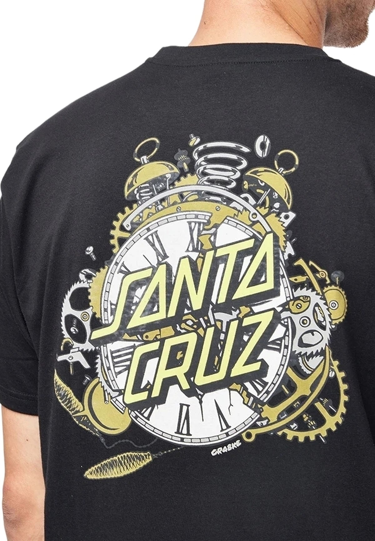 CAMISETA SANTA CRUZ NEGRA GRABKE EXPLODING DOT TEE