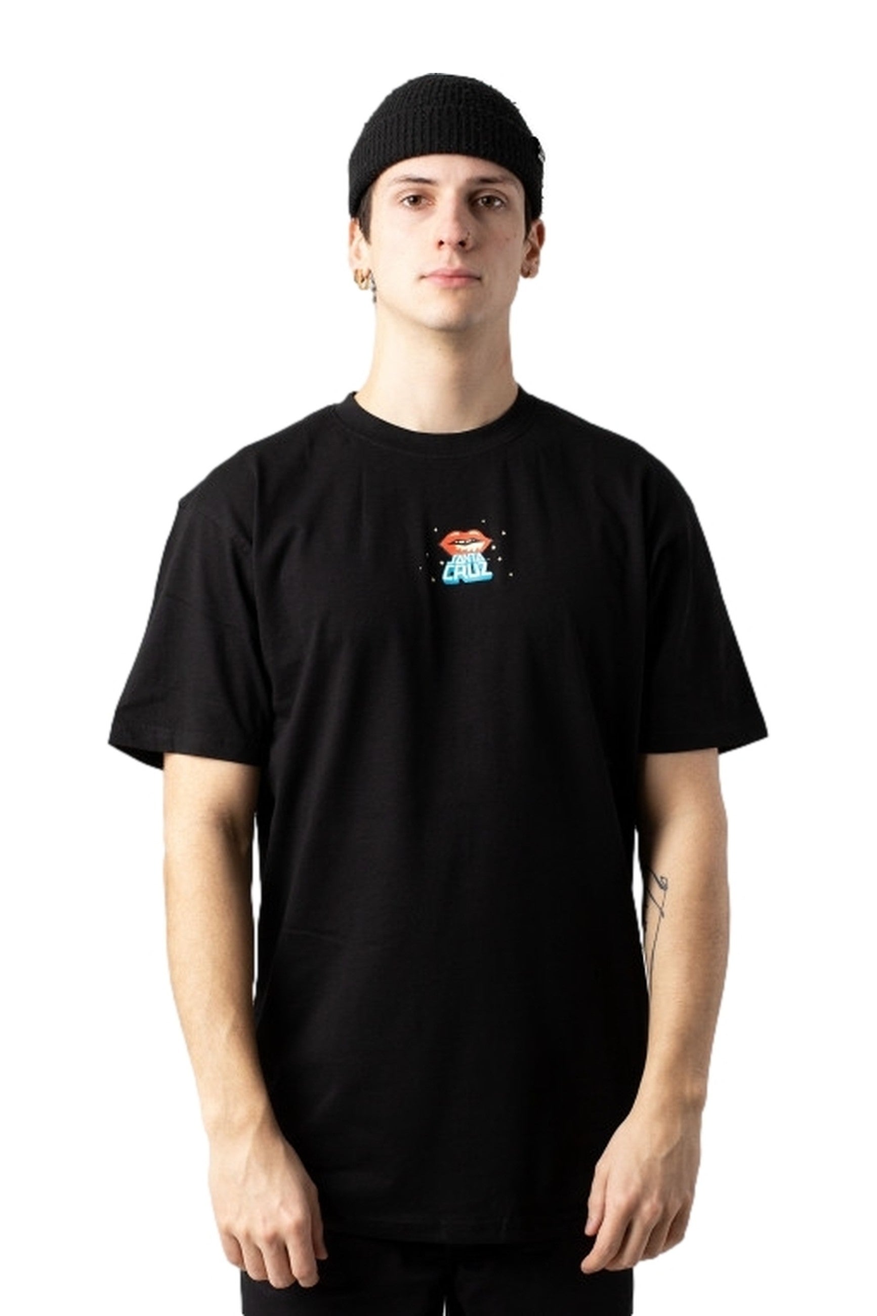 CAMISETA SANTA CRUZ NEGRA JOHNSON DANGER ZONE 2 TEE