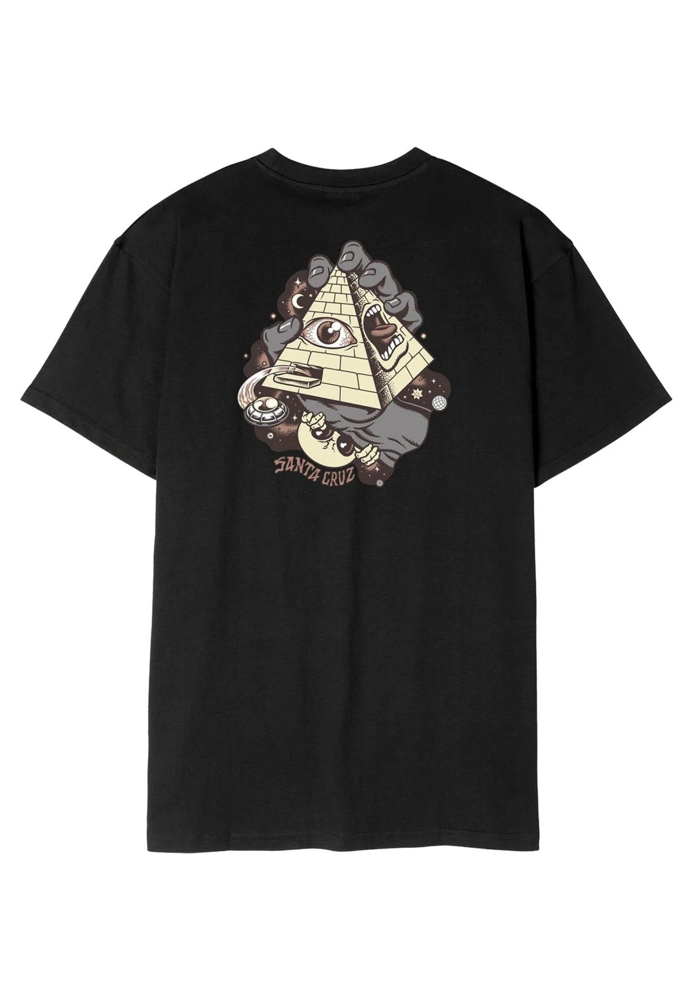 CAMISETA SANTA CRUZ NEGRA KNIBBS INVASION HAND TRIP TEE - AREA ZERO