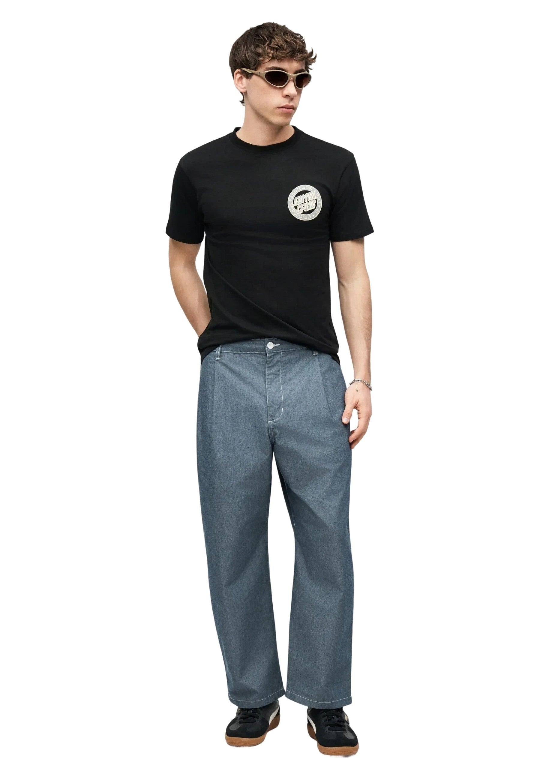 CAMISETA SANTA CRUZ NEGRA LOCO DOT TEE