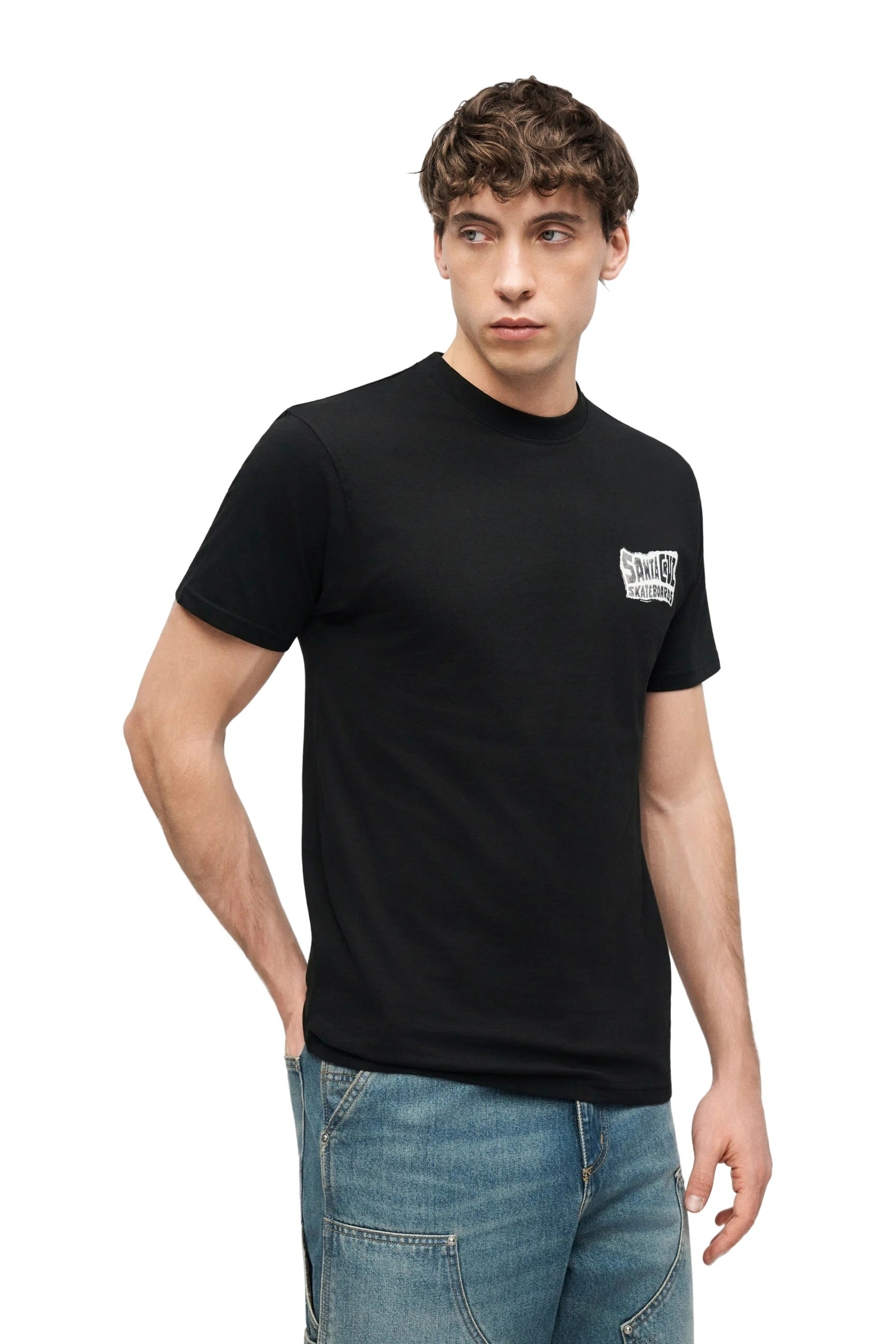 CAMISETA SANTA CRUZ NEGRA LOCO DOT TEE