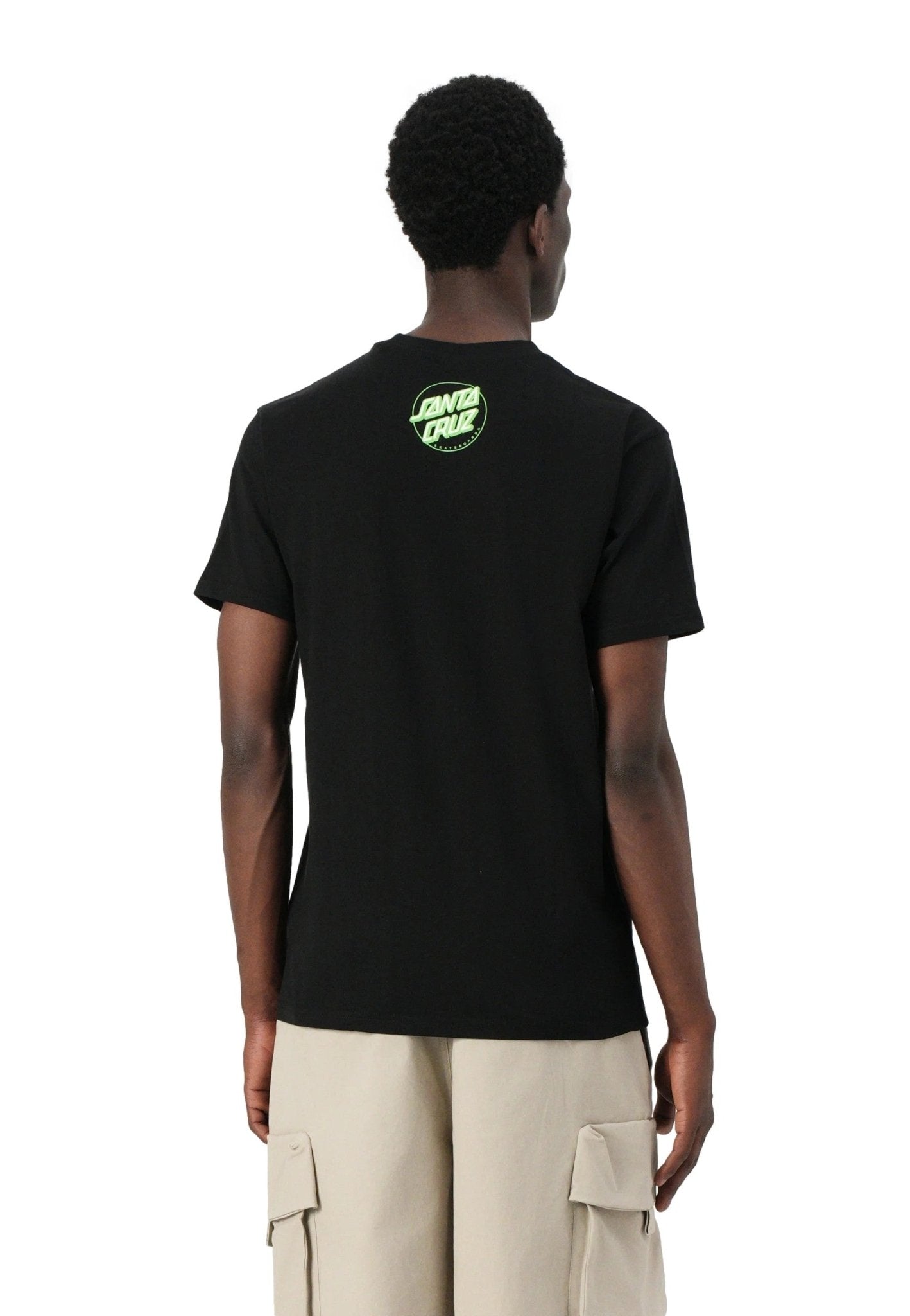 CAMISETA SANTA CRUZ NEGRA SCREAMING HIBISCUS FRONT TEE - AREA ZERO