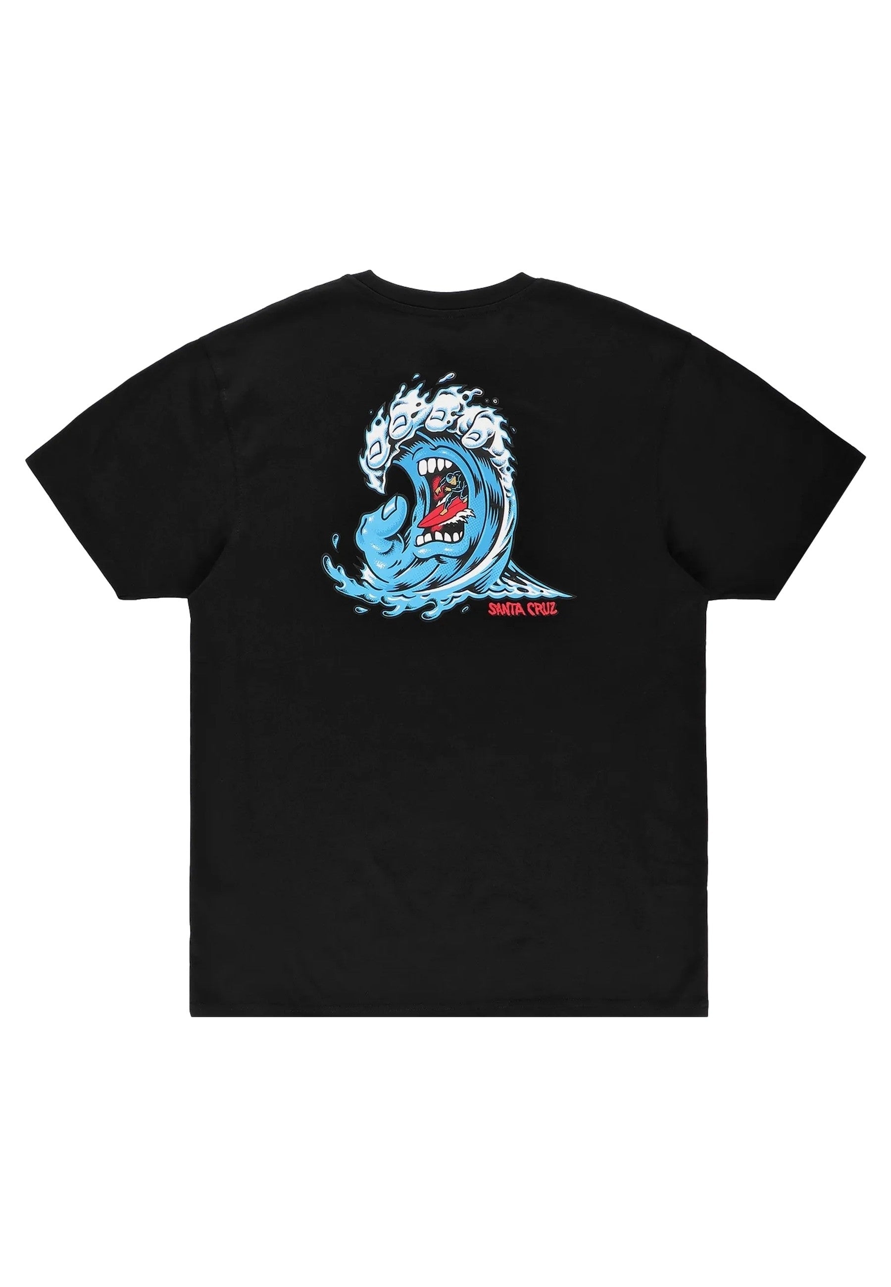 CAMISETA SANTA CRUZ NEGRA SCREAMING WAVE TEE1