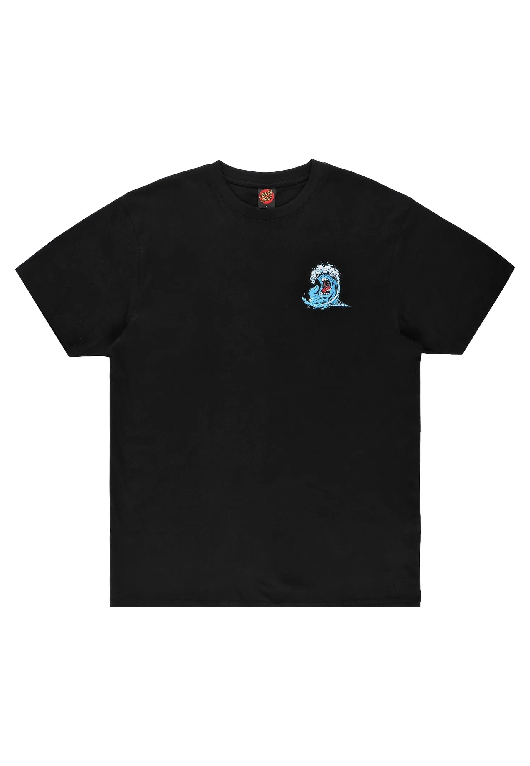CAMISETA SANTA CRUZ NEGRA SCREAMING WAVE TEE1