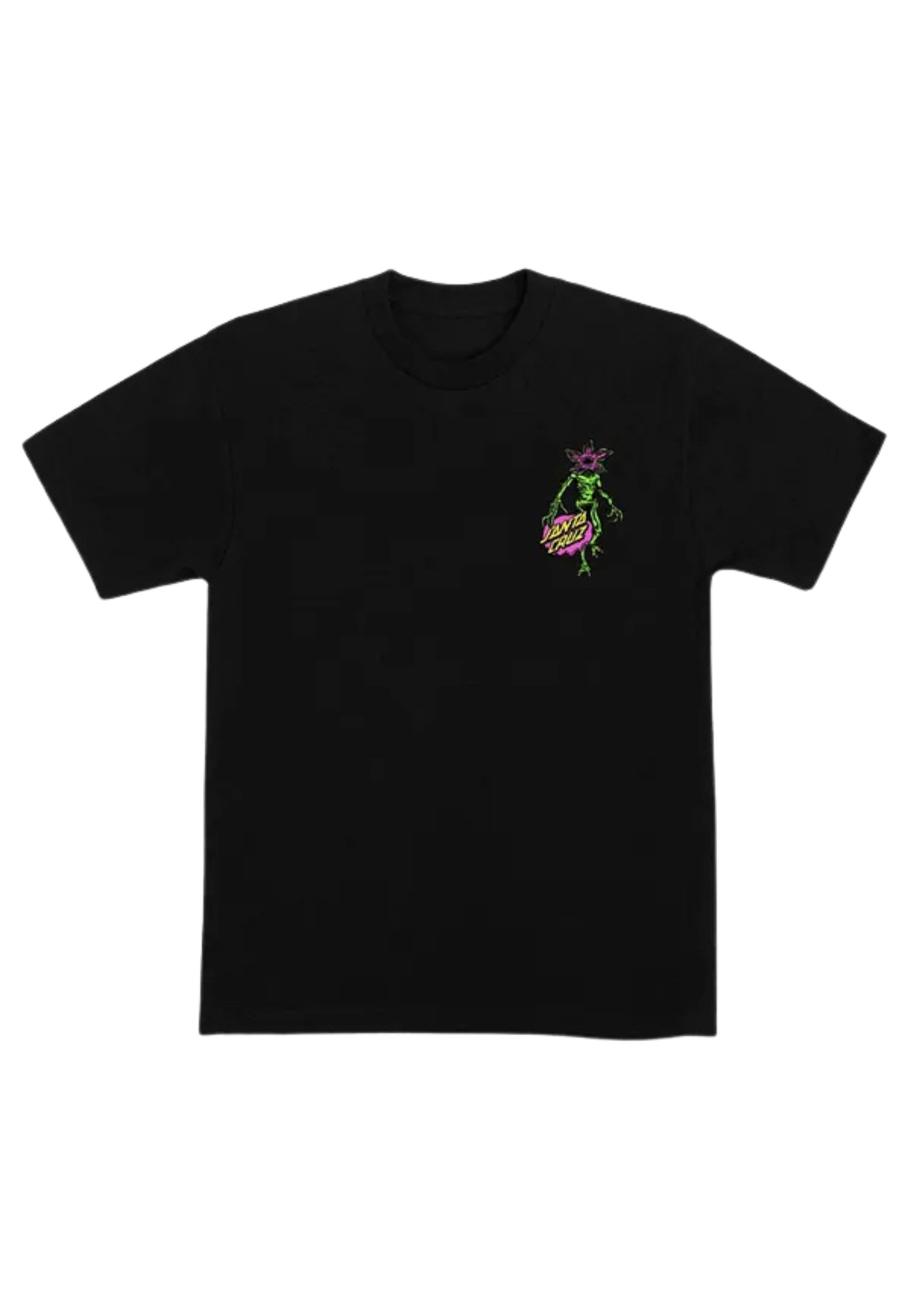CAMISETA SANTA CRUZ NEGRA STRANGER THINGS DEMOGORGON DOT TEE