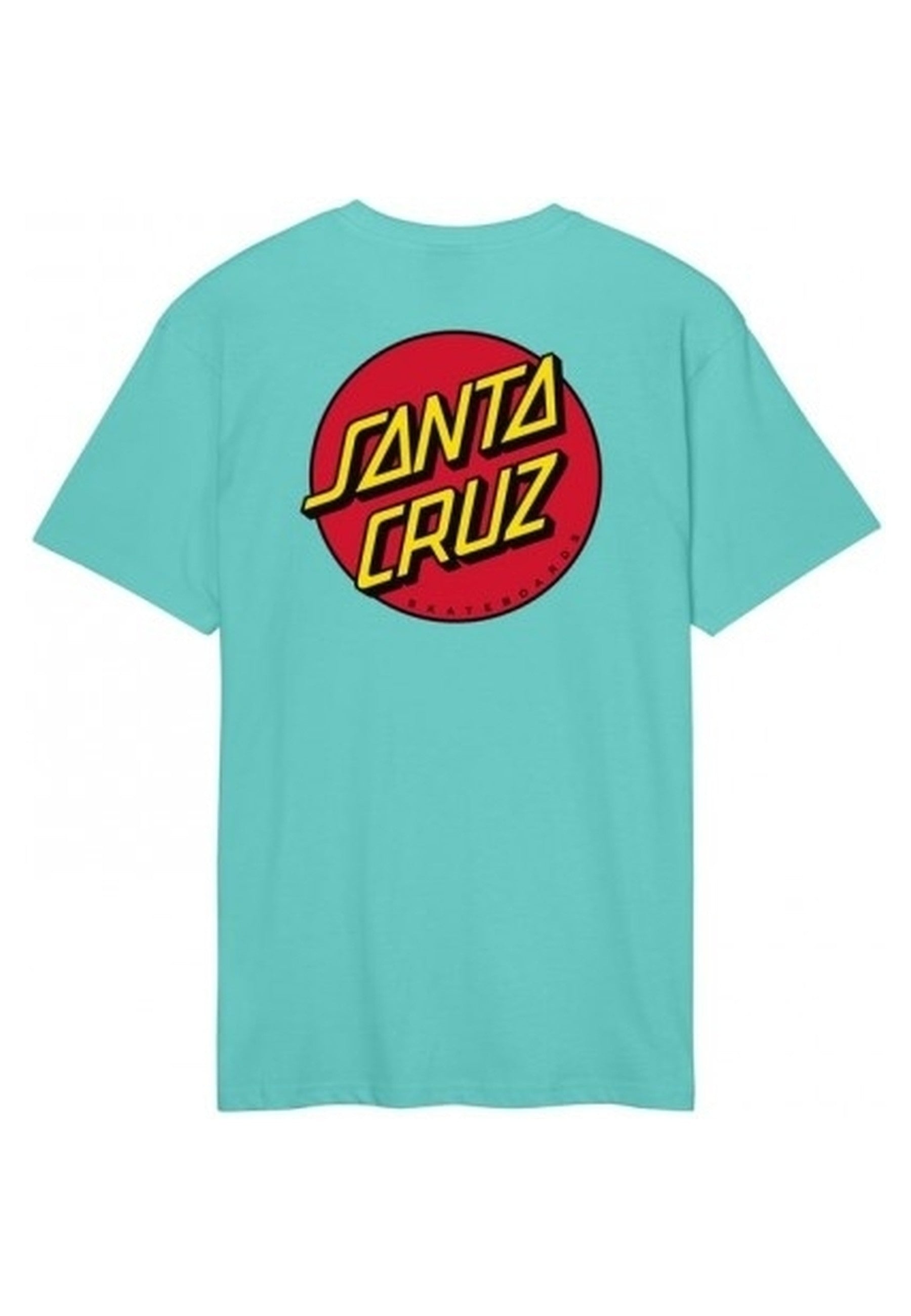 CAMISETA SANTA CRUZ TURQUESA CLASSIC DOT CHEST TEE