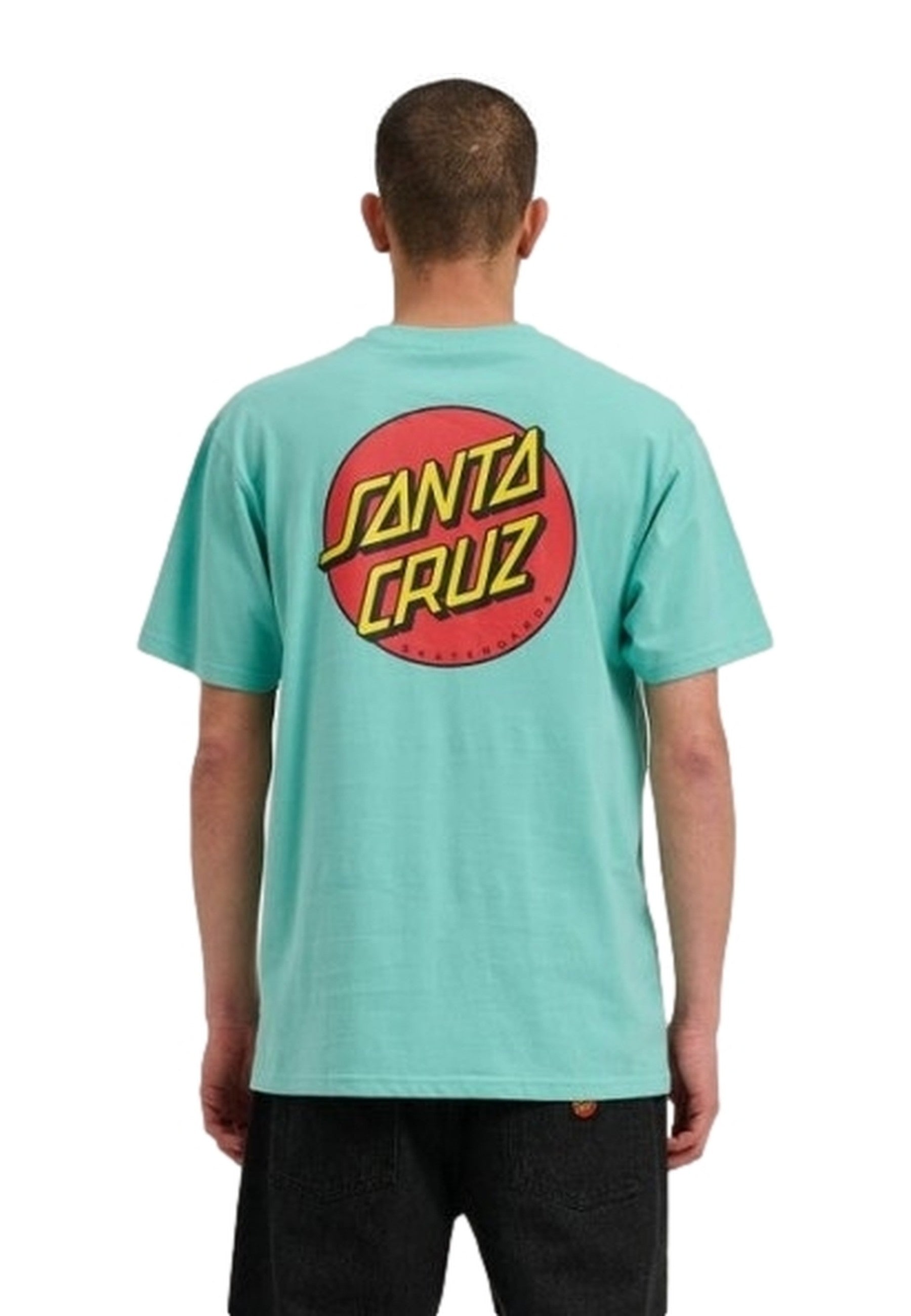CAMISETA SANTA CRUZ TURQUESA CLASSIC DOT CHEST TEE