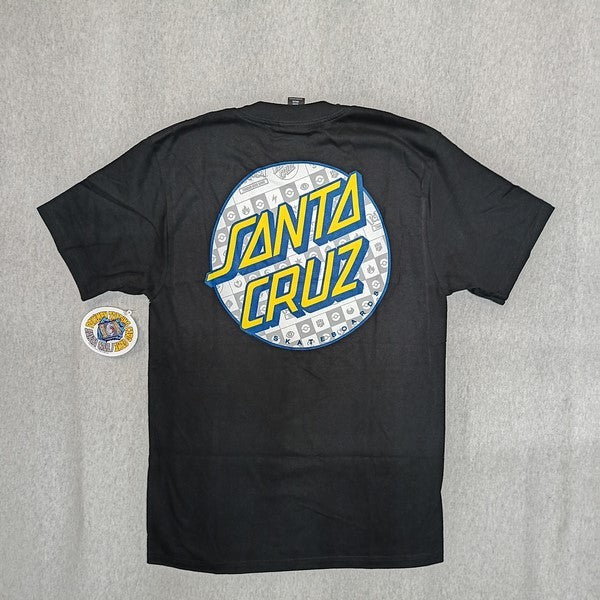 CAMISETA SANTA CRUZ X POKEMON NEGRA ENERGY DOT HEAVYWEIGHT TEE