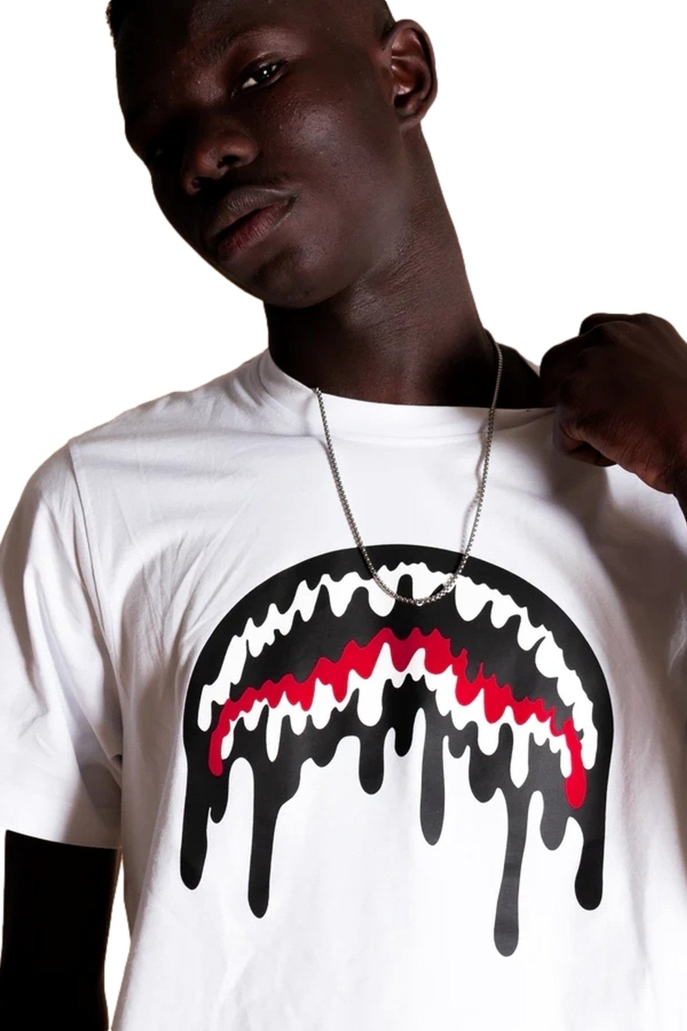 CAMISETA SPRAYGROUND BLANCA LOOSE SMOOTH T - SHIRT - AREA ZERO