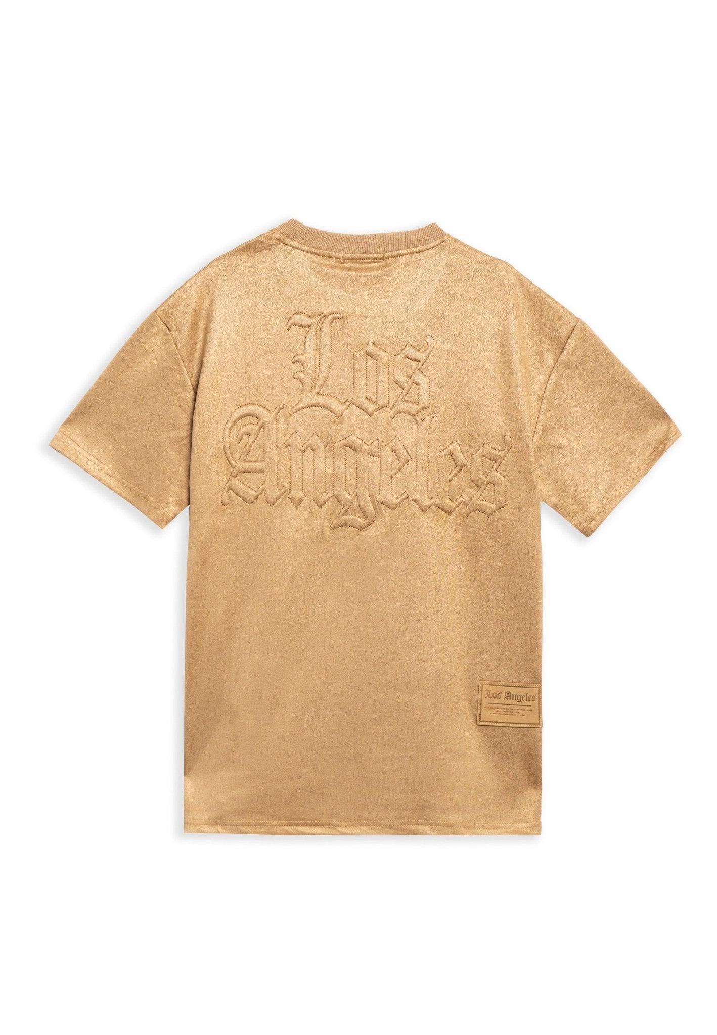CAMISETA TOSTADA LOS ANGELES OVERSIZED SUEDE TEE - AREA ZERO