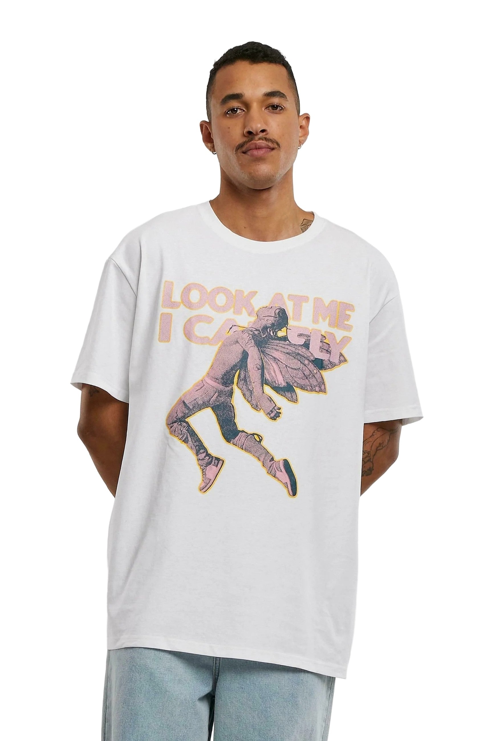 CAMISETA UPSCALE BLANCA LOOK AT ME OVERSIZED TEE