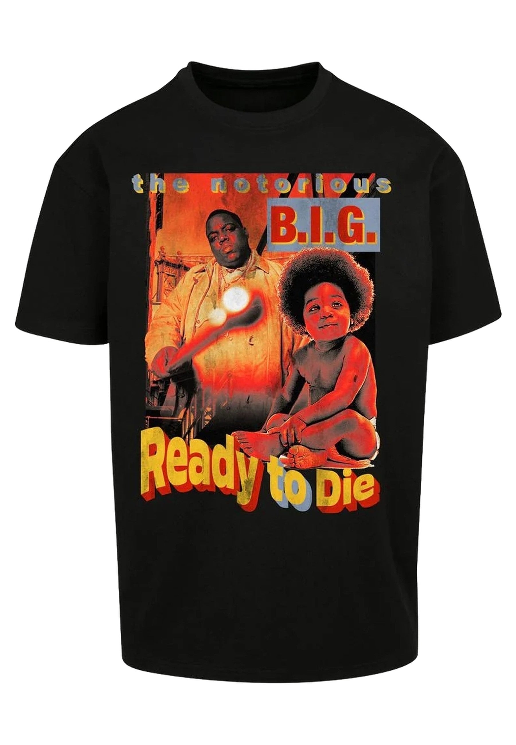 CAMISETA UPSCALE NEGRA BIGGIE READY TO DIE OVERSIZED TEE