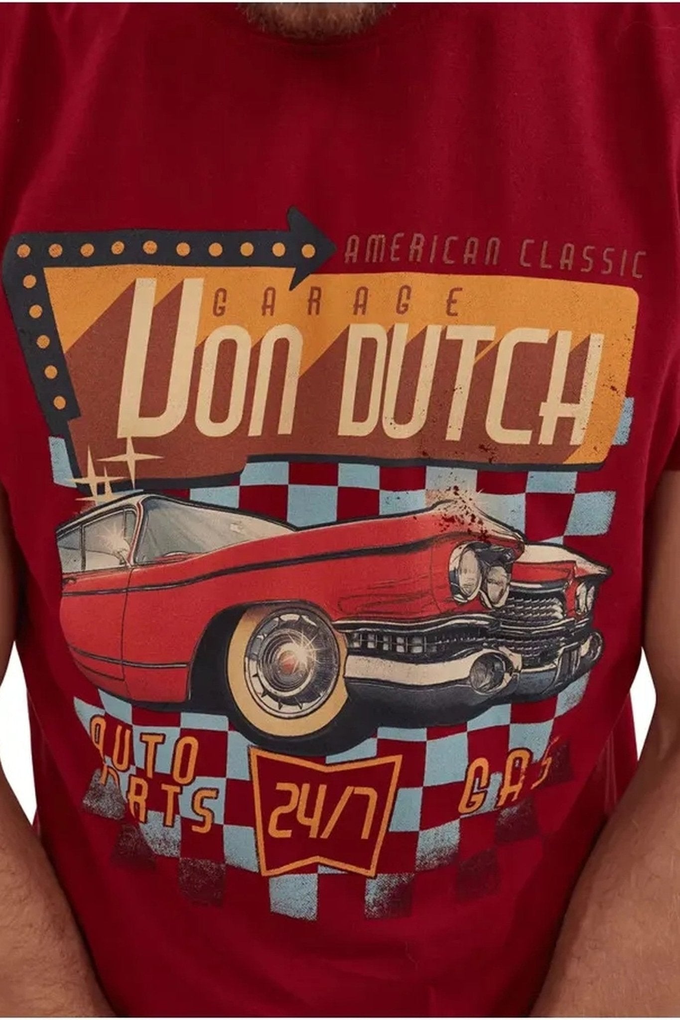 CAMISETA VON DUTCH GRANATE DINN TEE - AREA ZERO