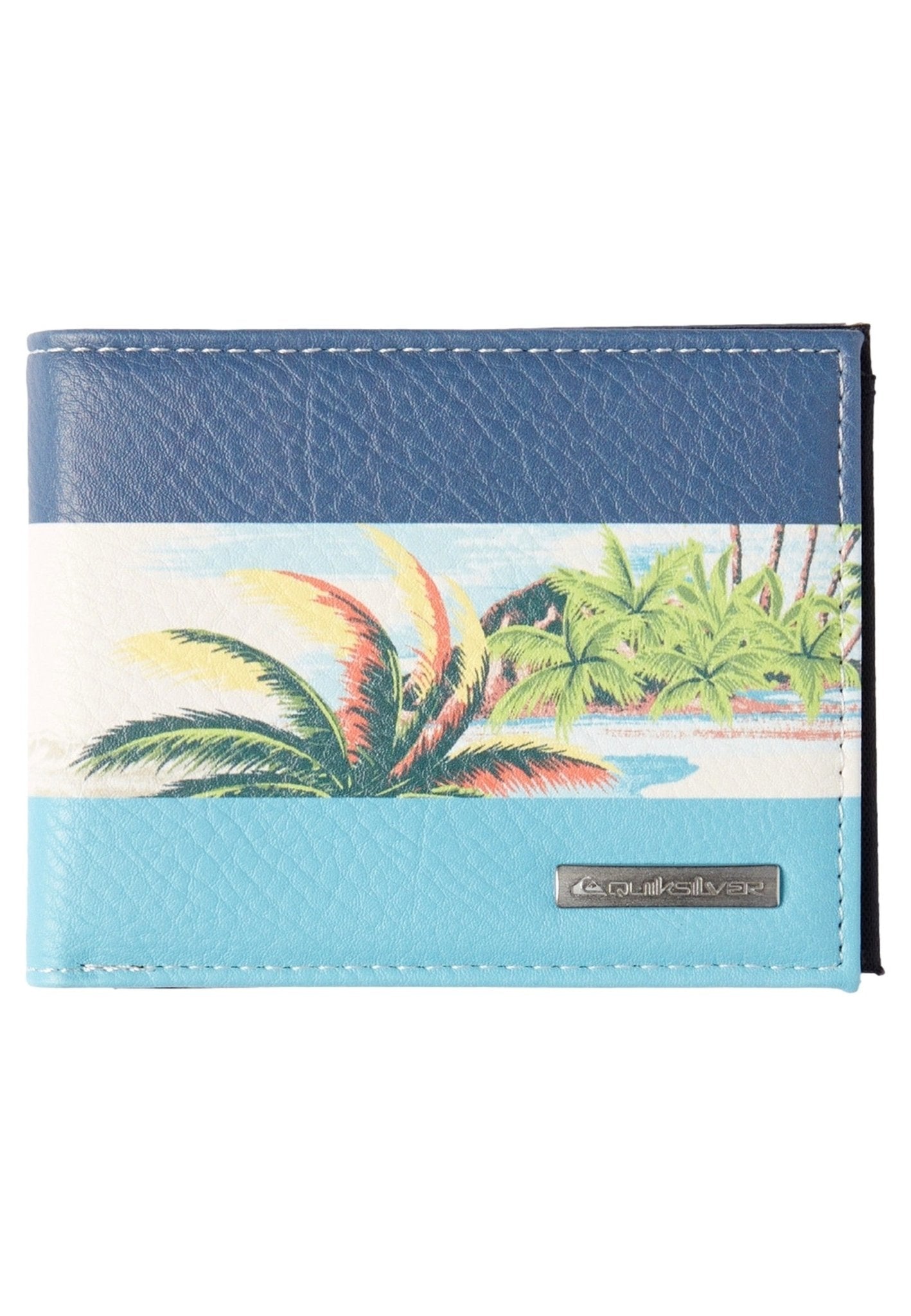 CARTERA QUIKSILVER AZUL TRICOLOR FRESHNESS TROPICAL WALLET - AREA ZERO