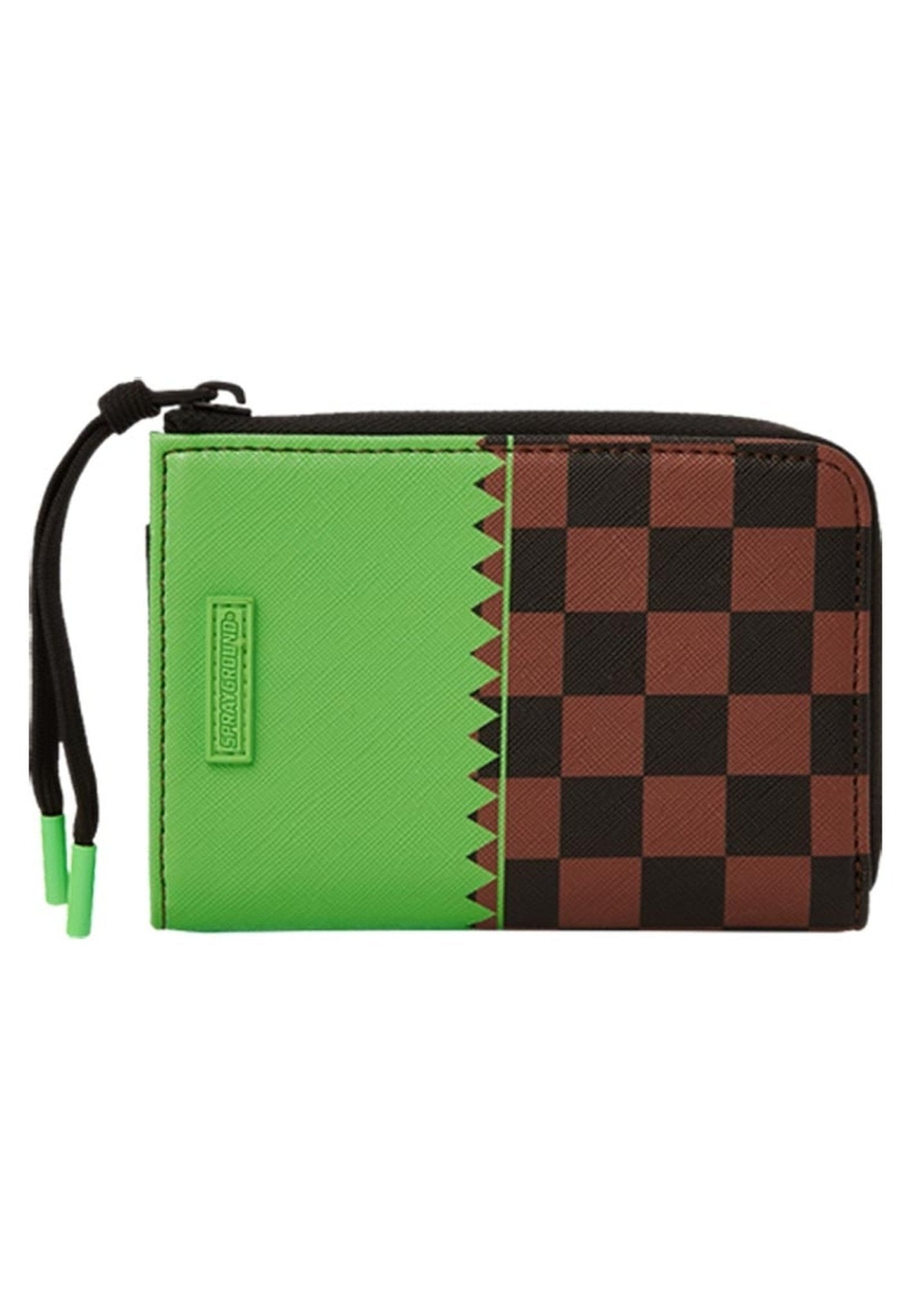 CARTERA SPRAYGROUND MARRON GREEN BEAR FACE WALLET - AREA ZERO