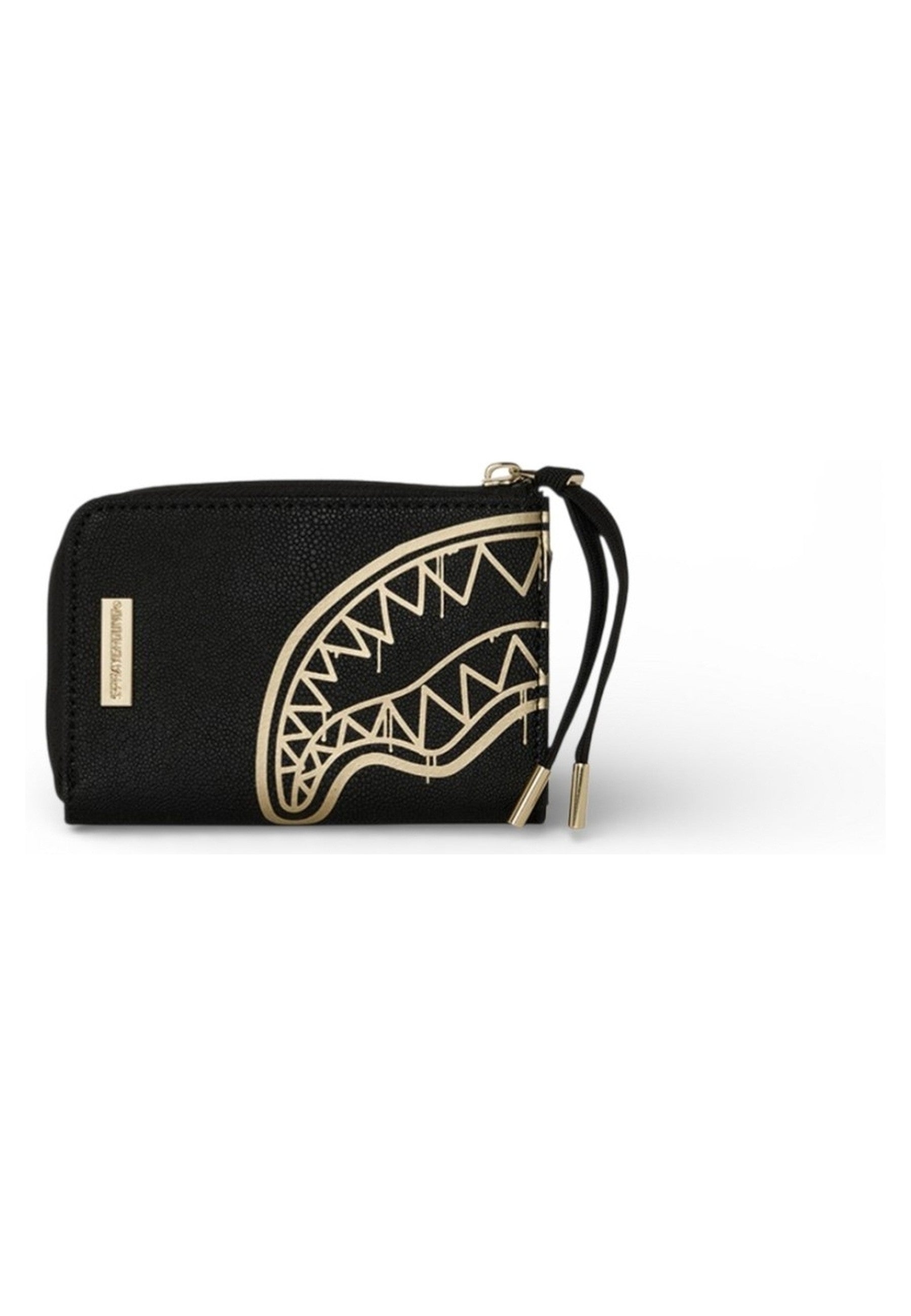 CARTERA SPRAYGROUND NEGRA THAT GOLD DRAP WALLET
