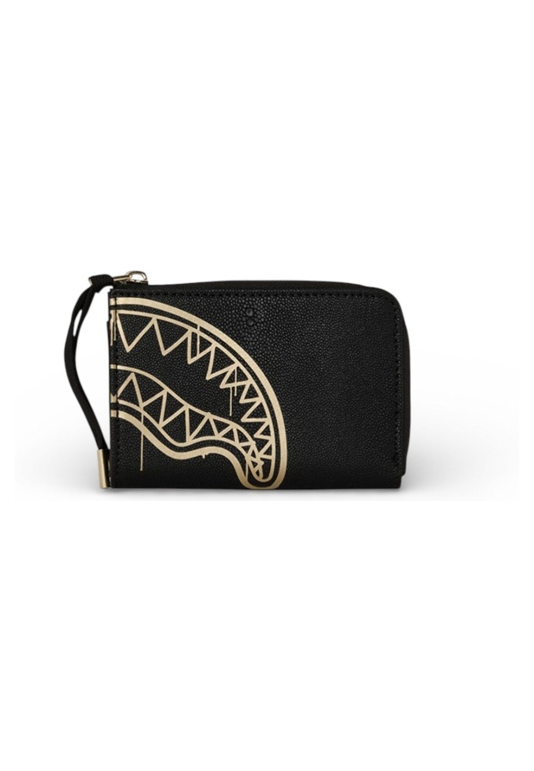 CARTERA SPRAYGROUND NEGRA THAT GOLD DRAP WALLET