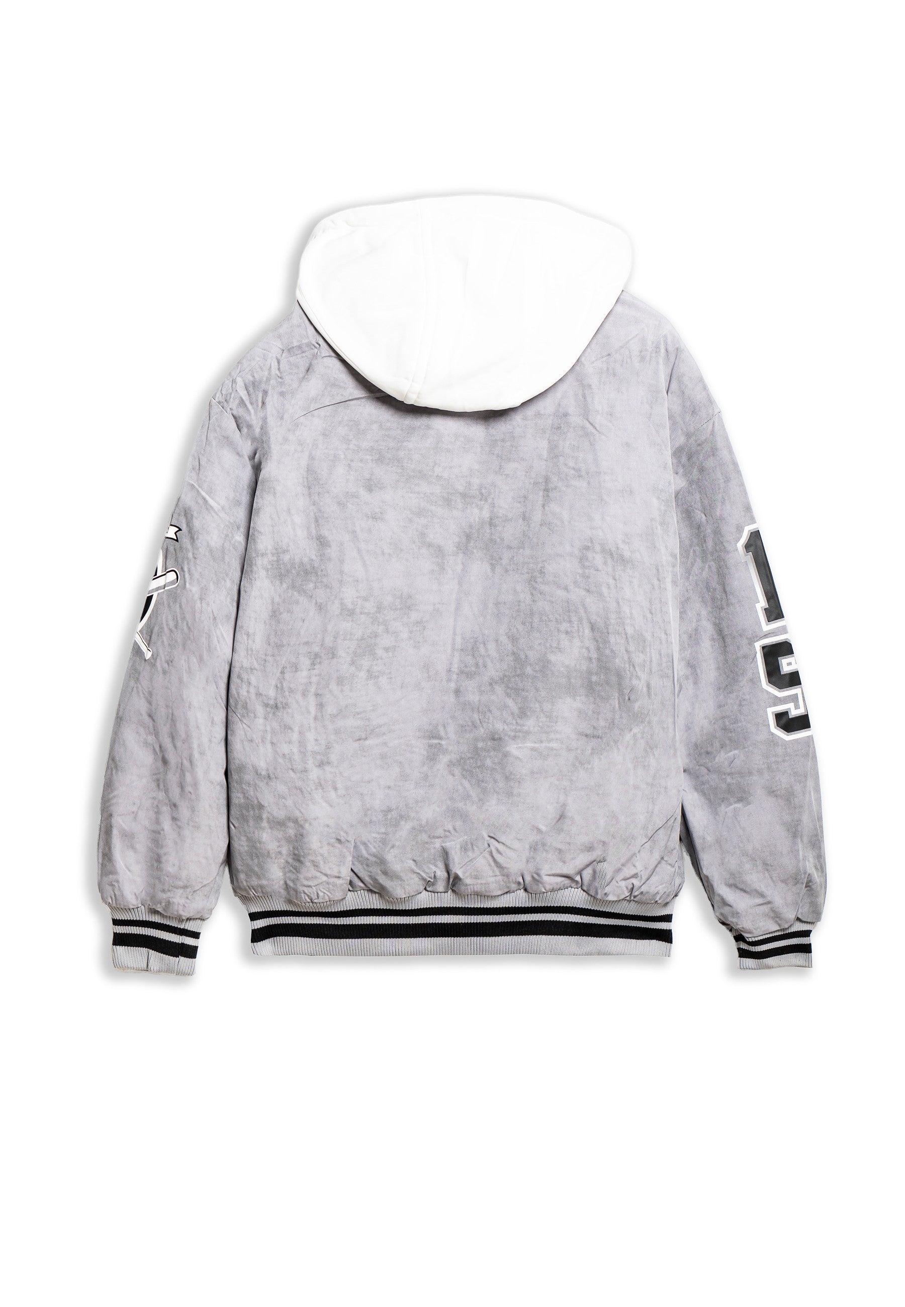 CAZADORA GRIS CHICAGO 33 VARSITY JACKET