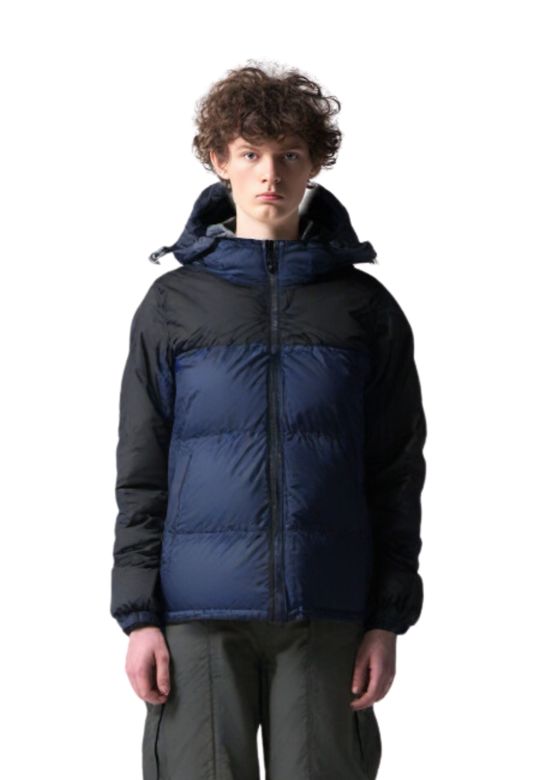 CAZADORA MARINO COMBINADA PADDED JACKET