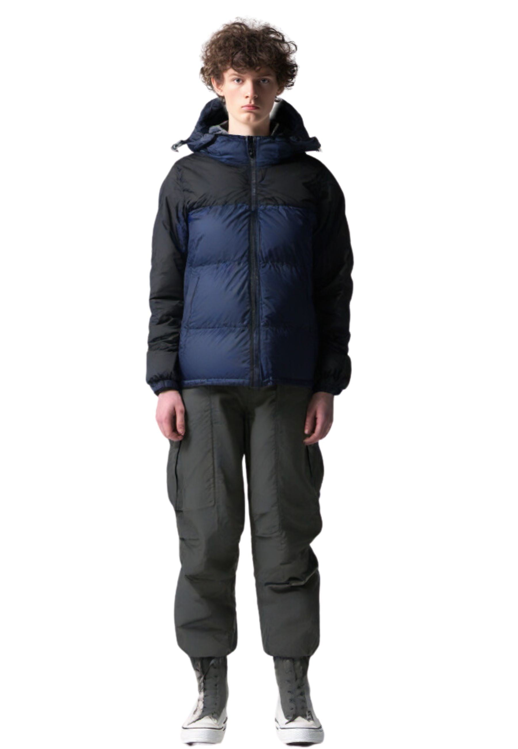 CAZADORA MARINO COMBINADA PADDED JACKET