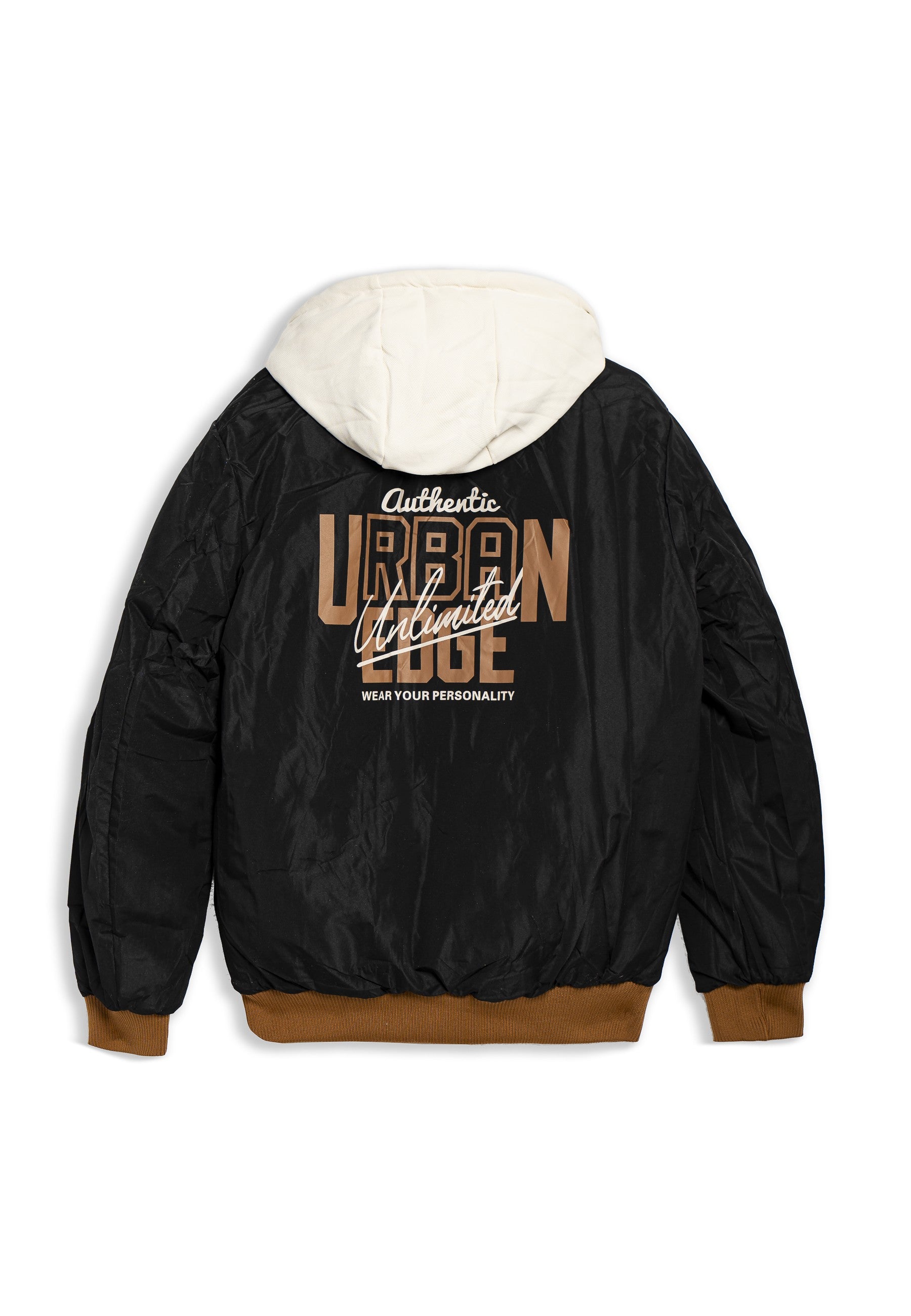 CAZADORA AREA ZERO TOSTADA REVERSIBLE UNIVERSITY HOODED JACKET