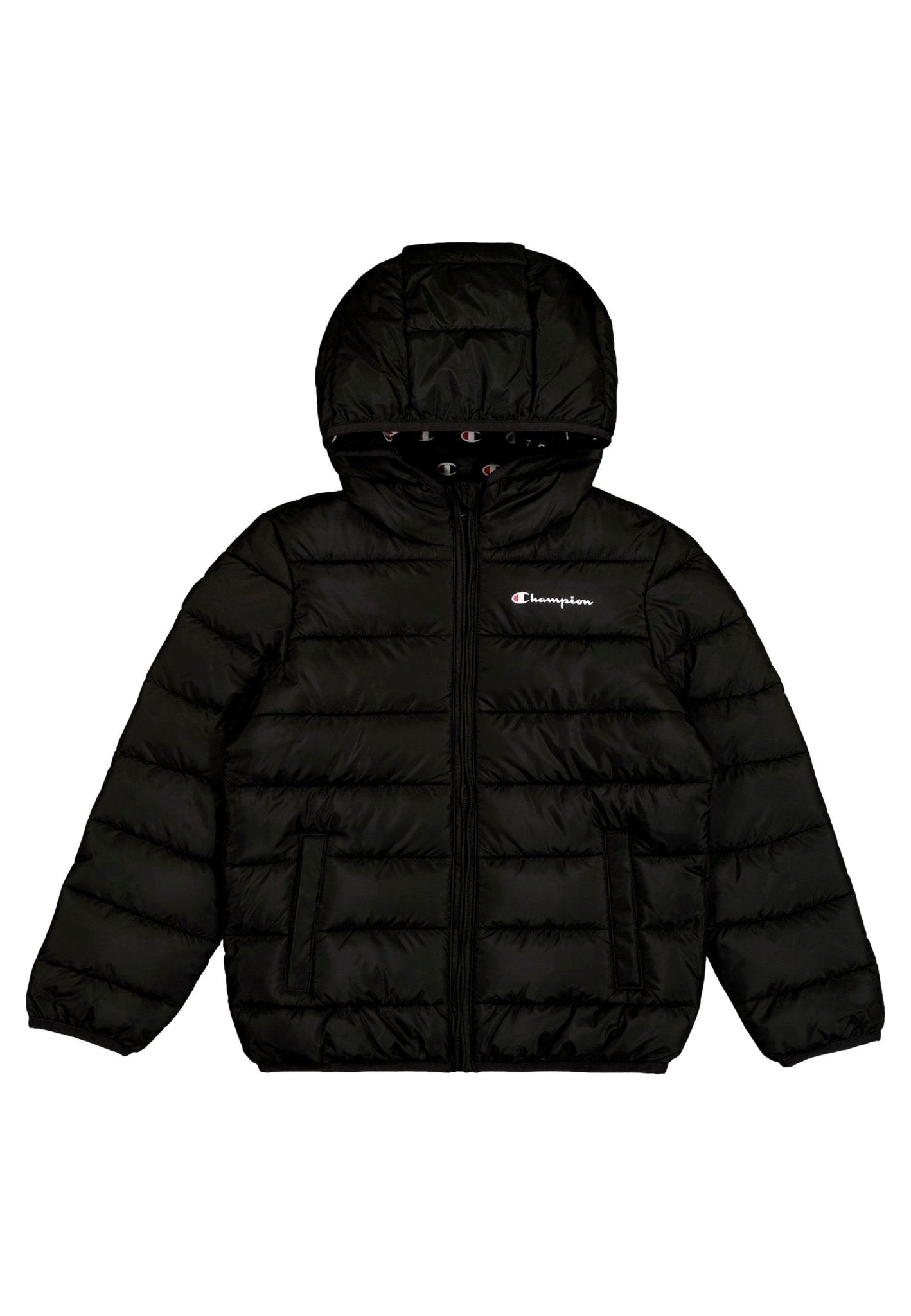 CAZADORA CHAMPION JUNIOR NEGRA LEGACY LOGOS PADDED JACKET - AREA ZERO