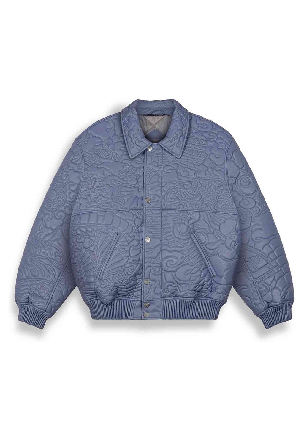 CAZADORA GRIMEY AZUL SAMPANS PU LEATHER JACKET BLACK