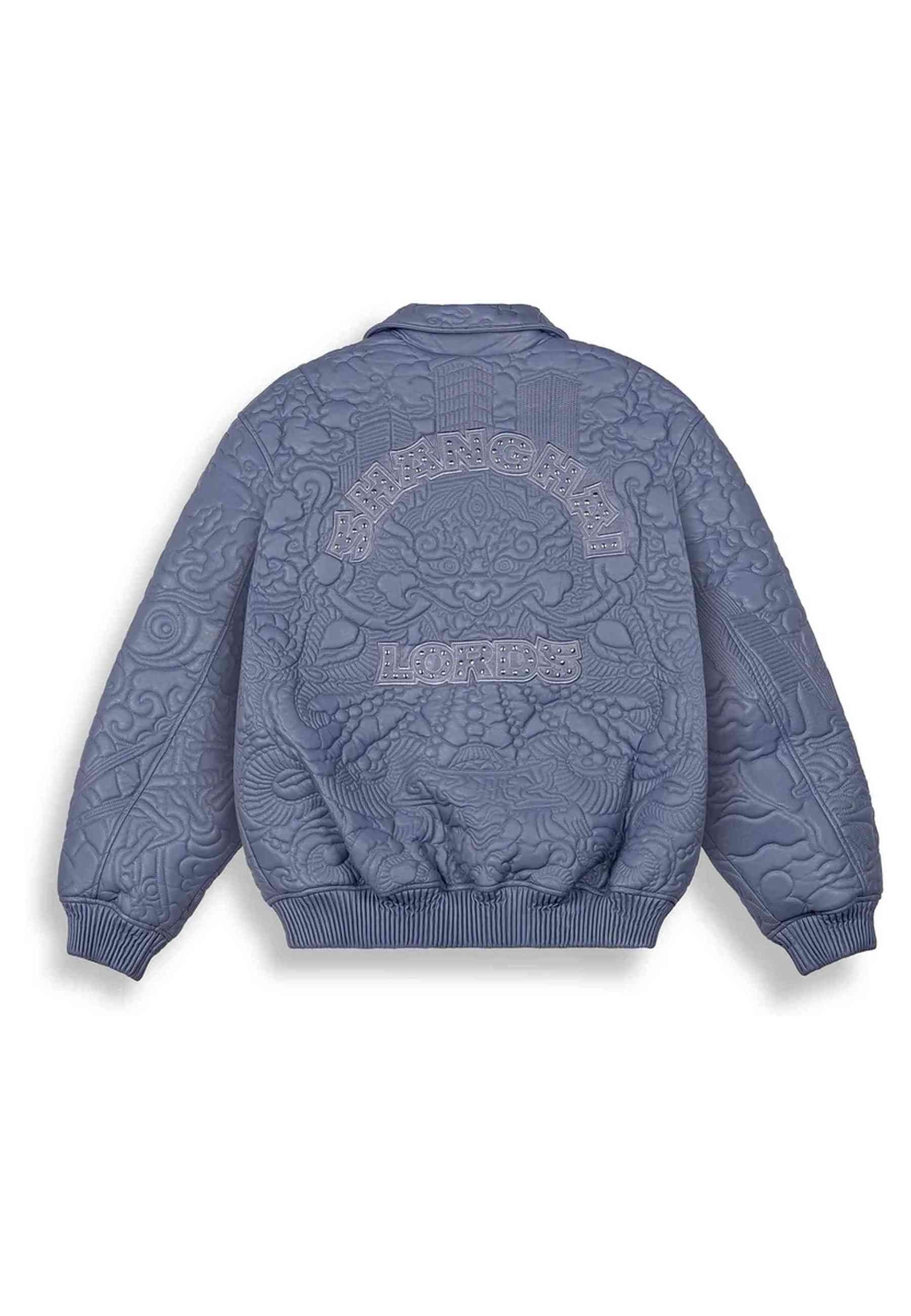 CAZADORA GRIMEY AZUL SAMPANS PU LEATHER JACKET BLACK