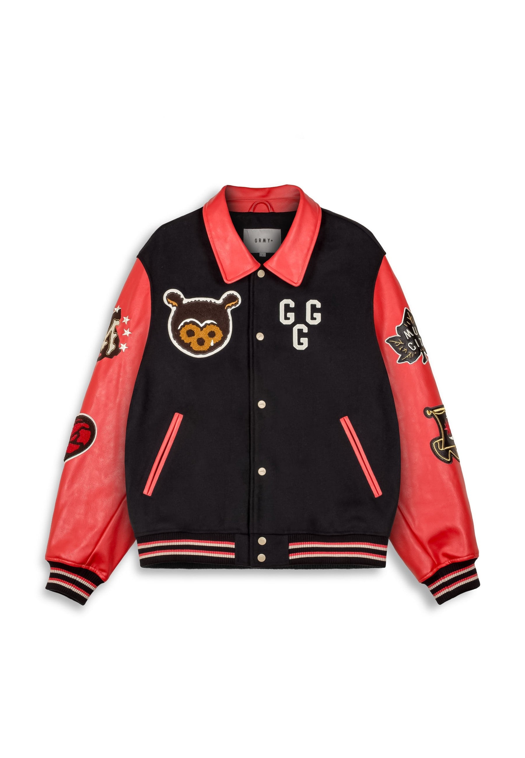 CAZADORA GRIMEY NEGRA MUDS THE RESIDENCE BASEBALL JACKET