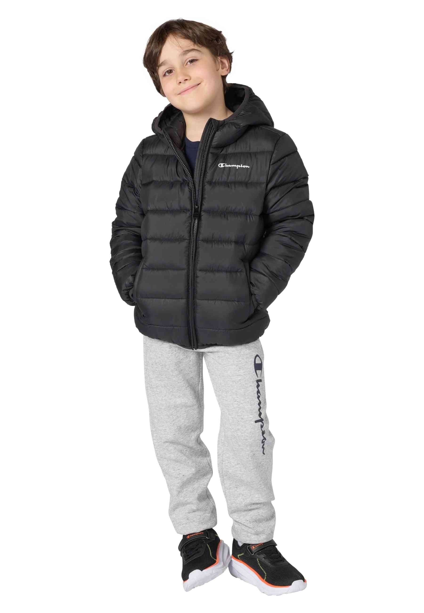 CAZADORA JUNIOR CHAMPION NEGRA SMALL LOGO PADDED JACKET