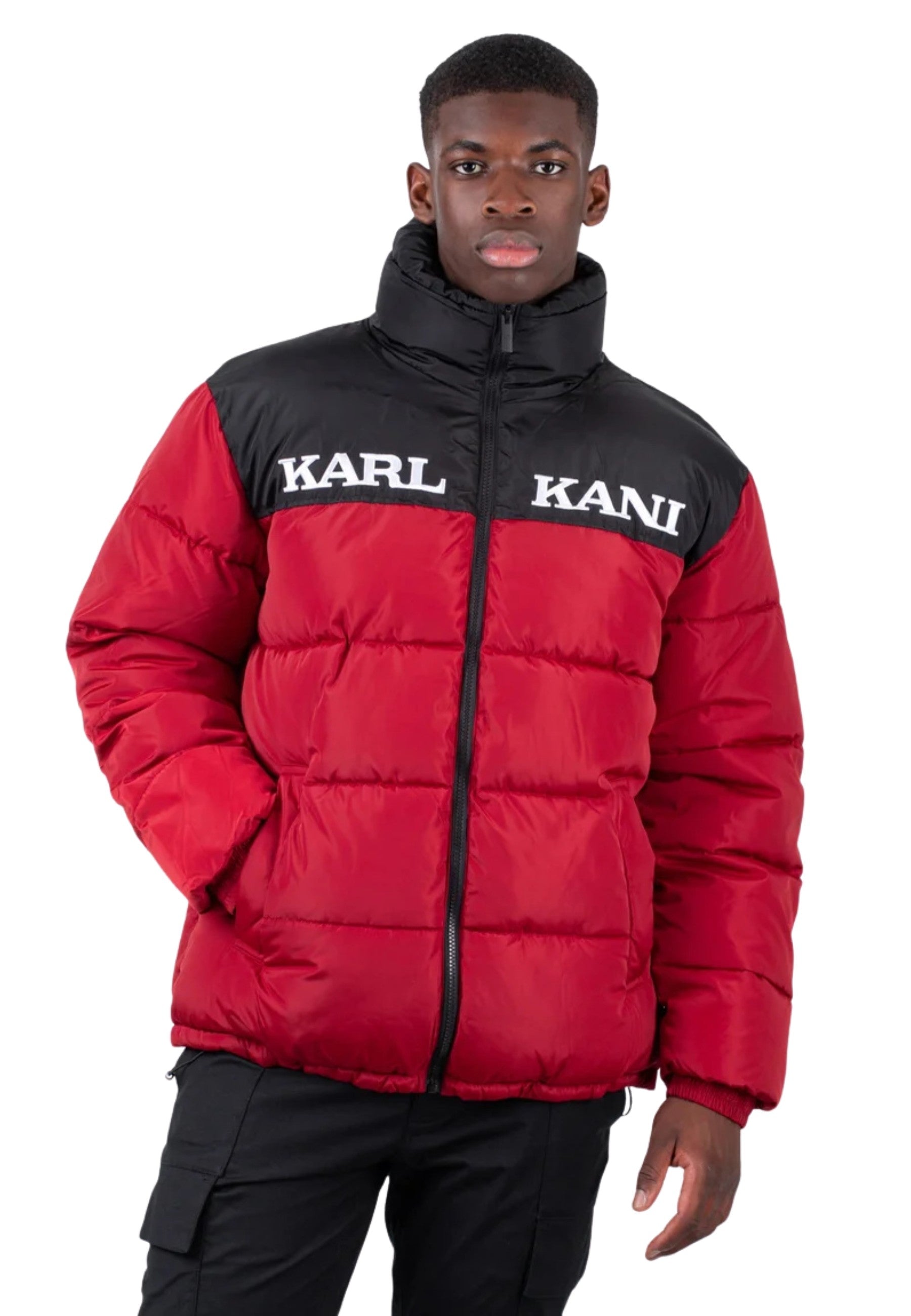 CAZADORA KARL KANI ROJA ESSENTIAL PUFFER JACKET