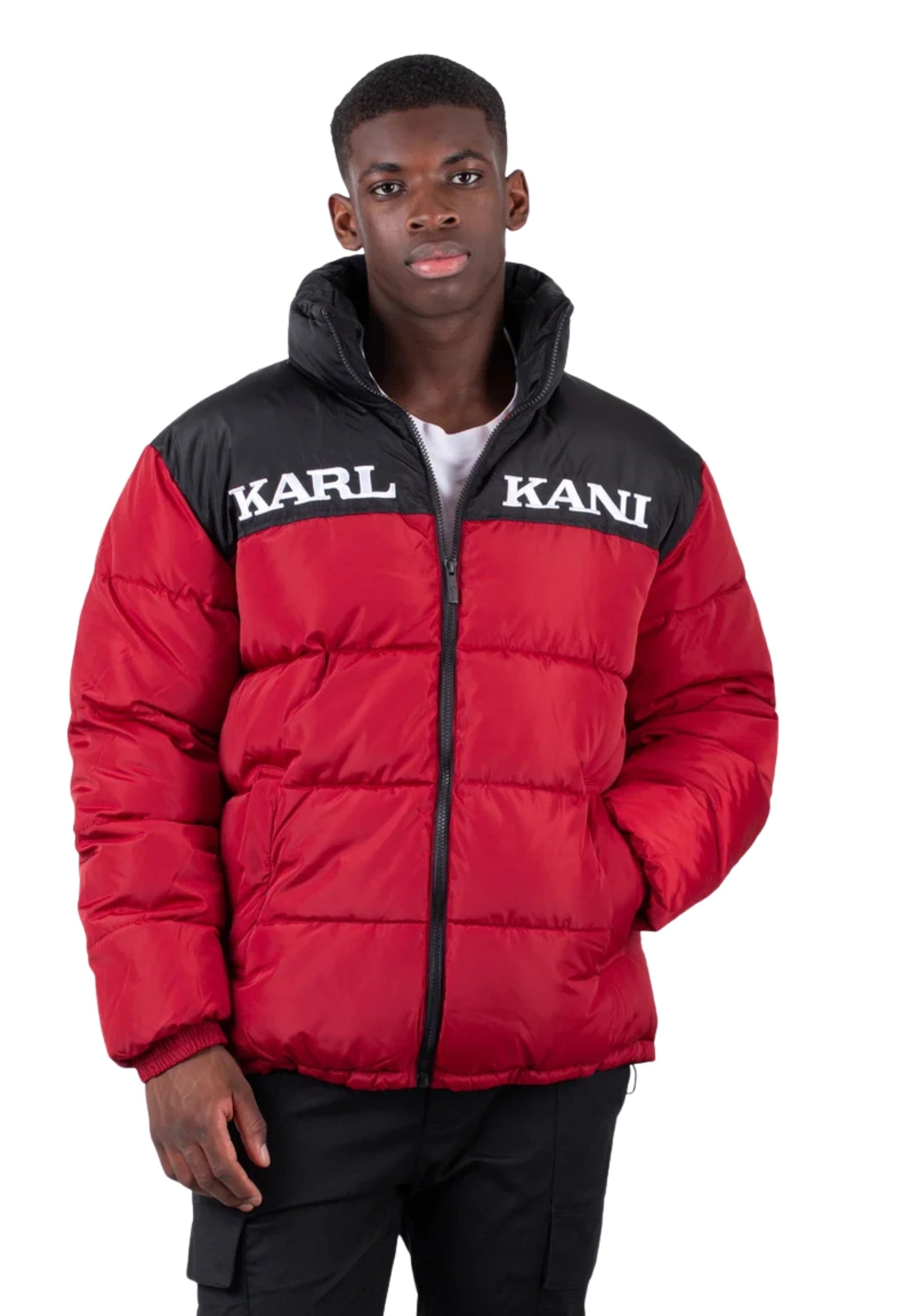 CAZADORA KARL KANI ROJA ESSENTIAL PUFFER JACKET