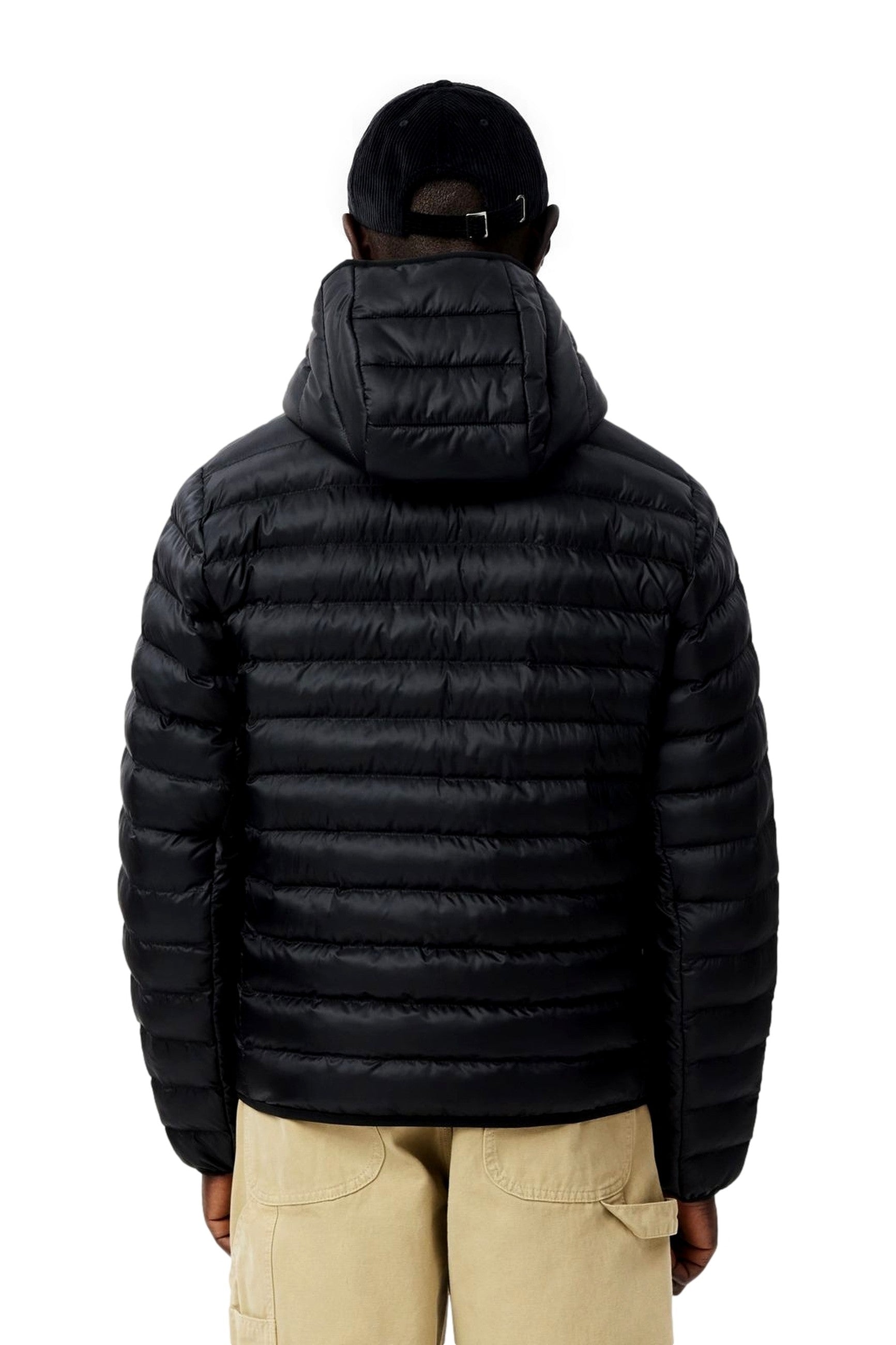 CAZADORA LACOSTE NEGRA ESSENTIAL PADDED JACKET