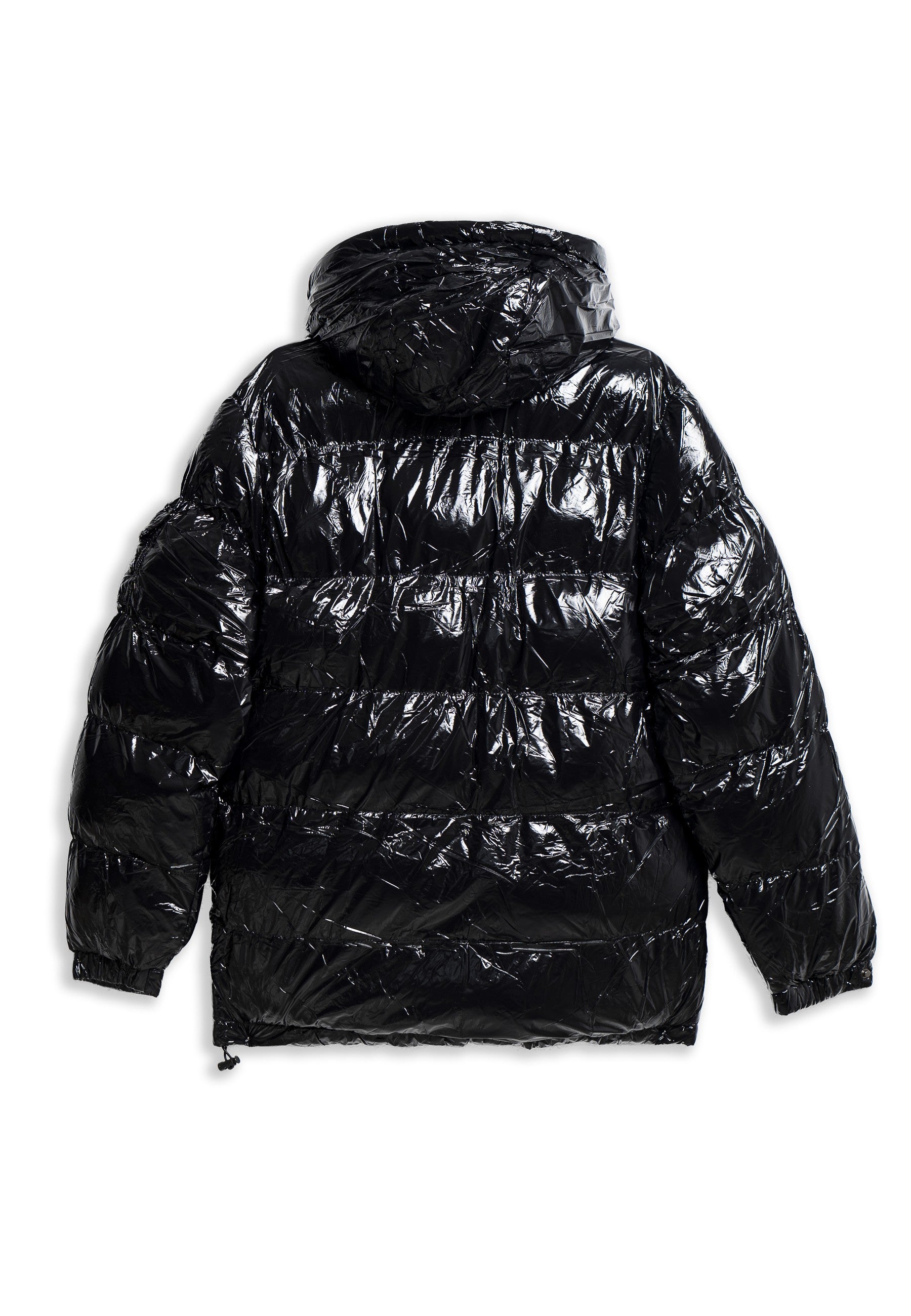 CAZADORA NEGRA LISA SATIN PADDED JACKET