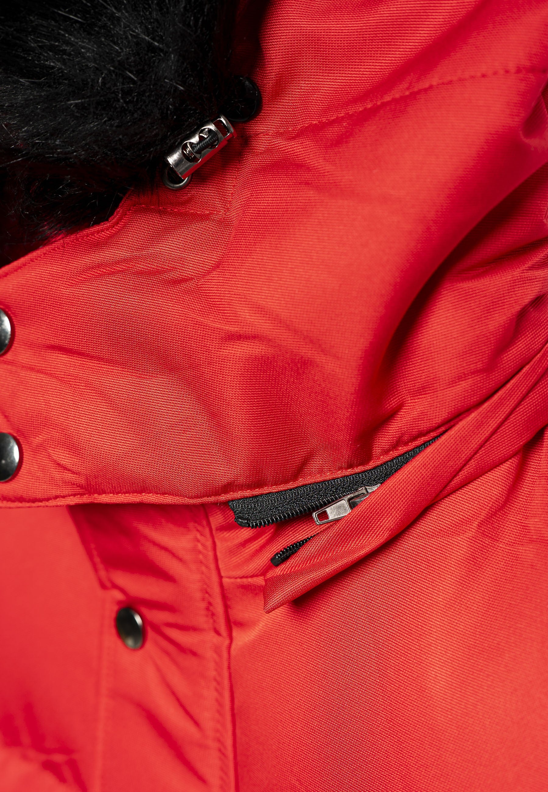 CAZADORA ROJA HOODED PADDED JACKET