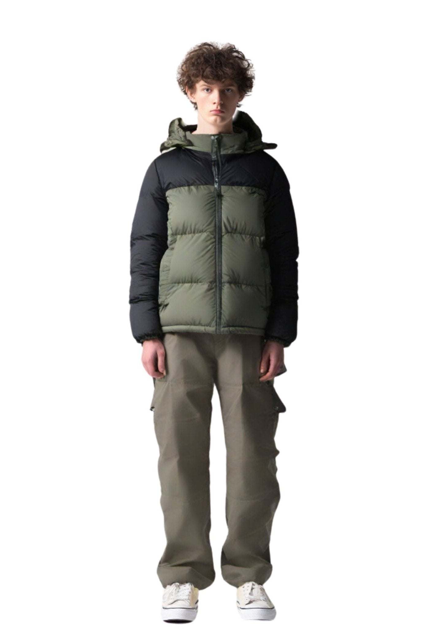 CAZADORA VERDE COMBINADA PADDED JACKET - AREA ZERO