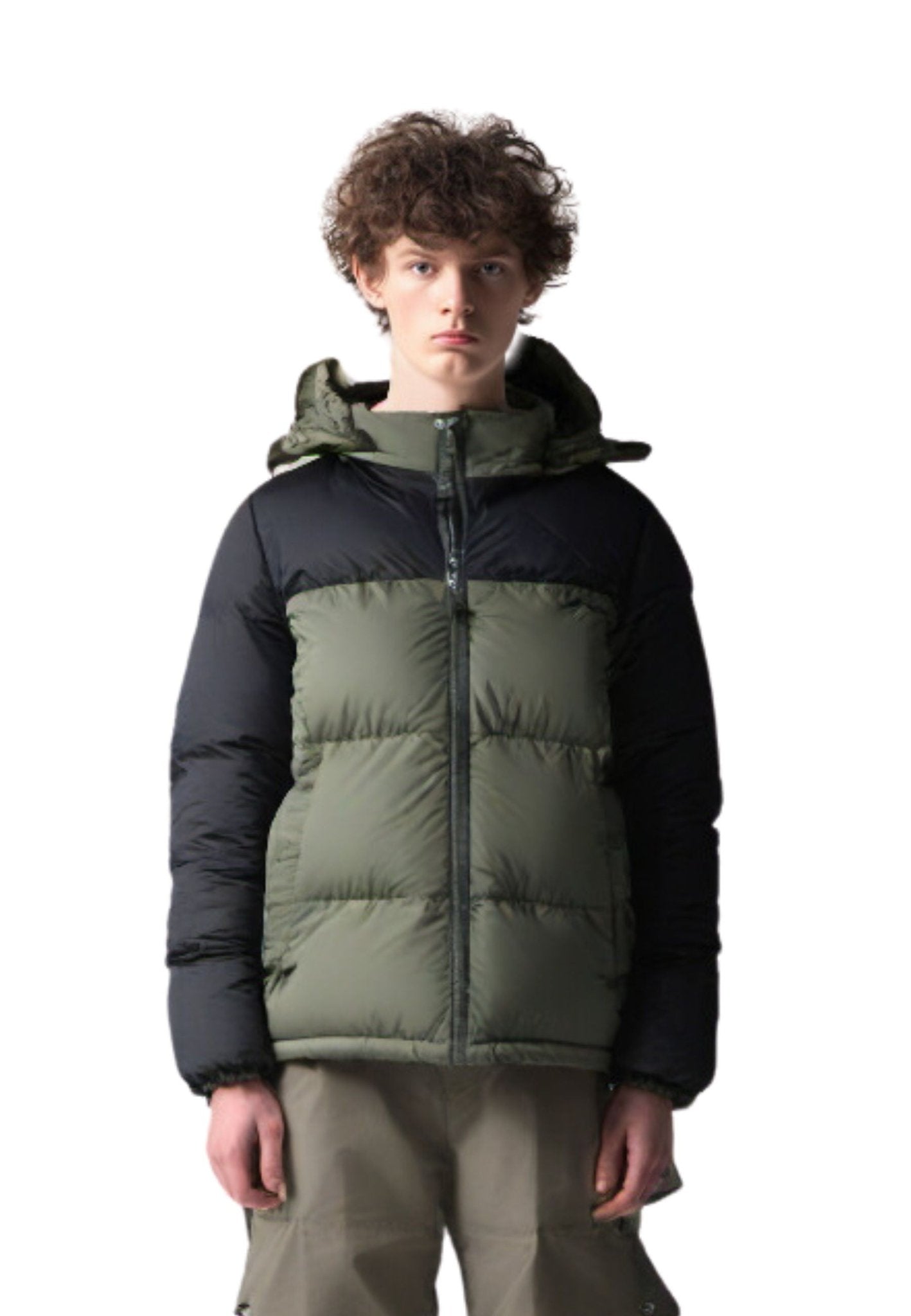 CAZADORA VERDE COMBINADA PADDED JACKET - AREA ZERO