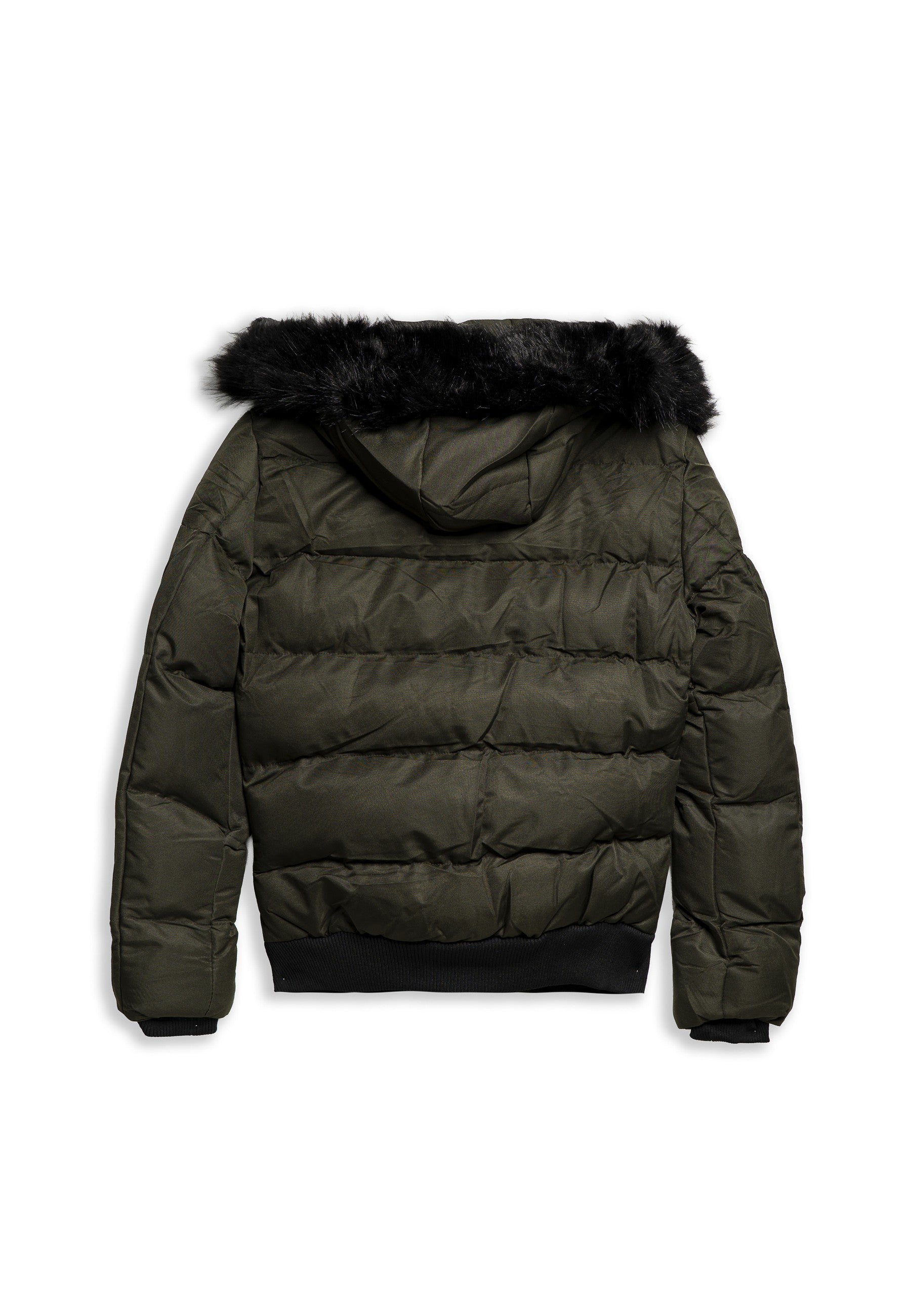 CAZADORA VERDE HOODED PADDED JACKET