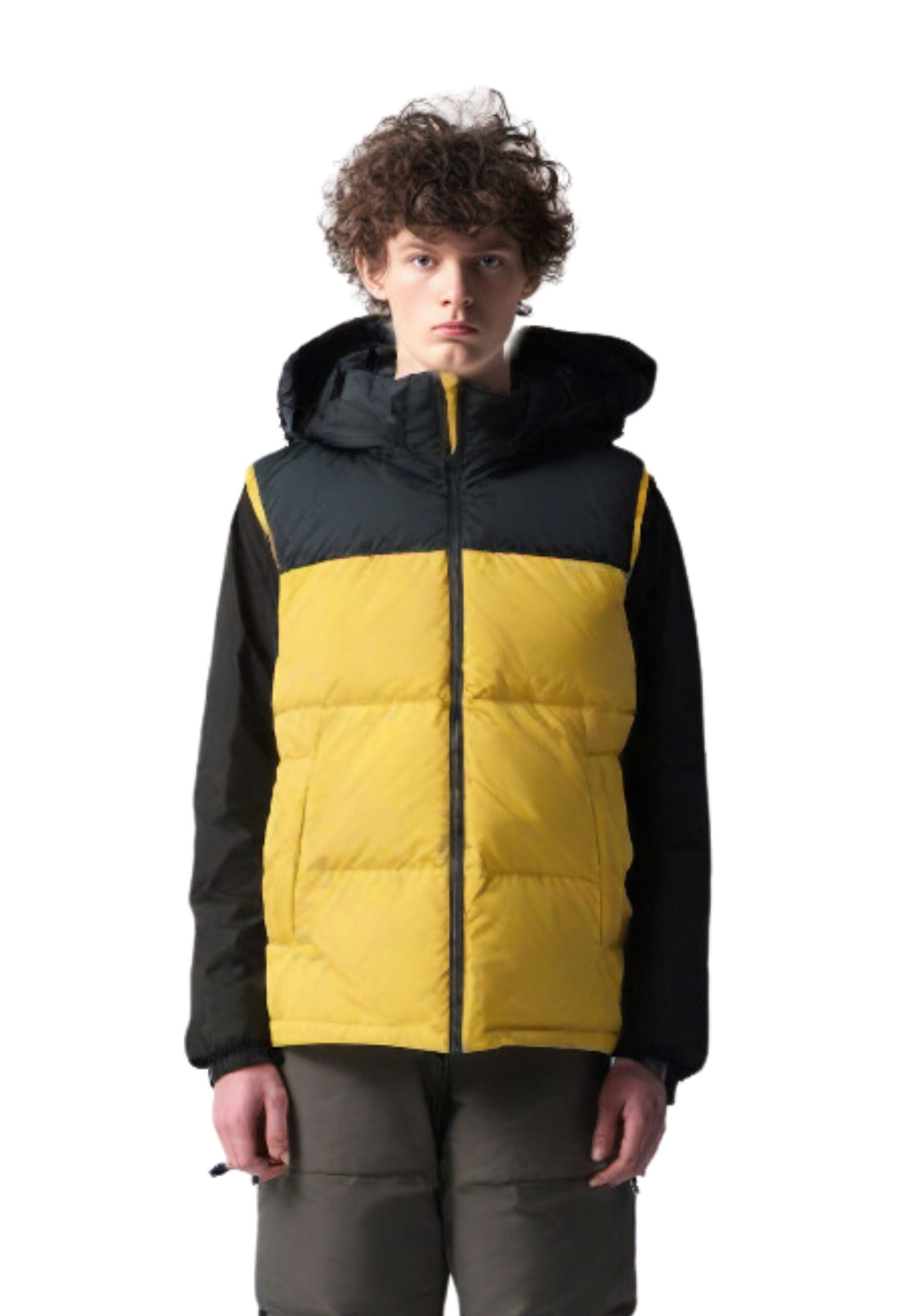 CHALECO MARRON COMBINADO PADDED VEST