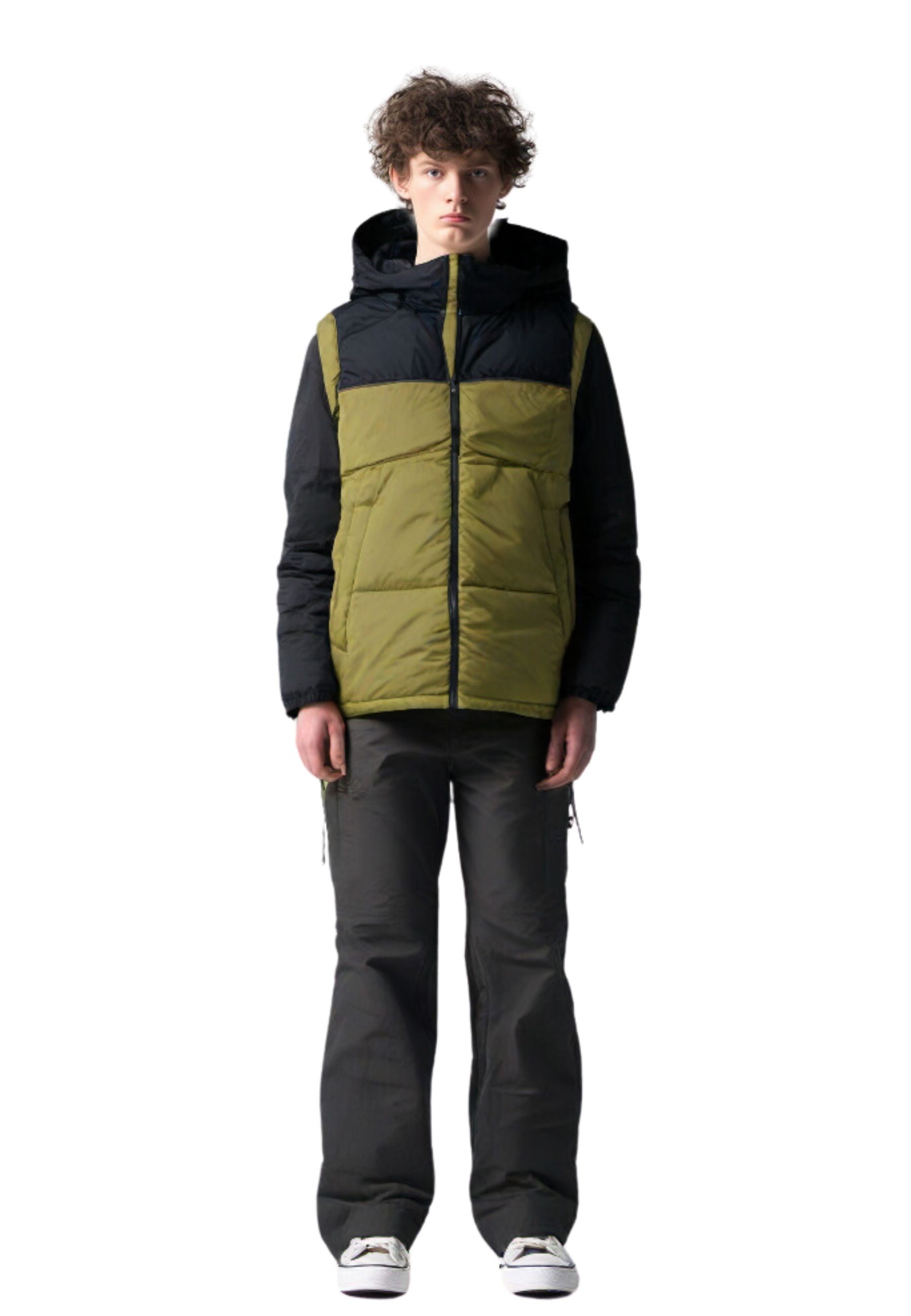 CHALECO VERDE COMBINADO PADDED VEST