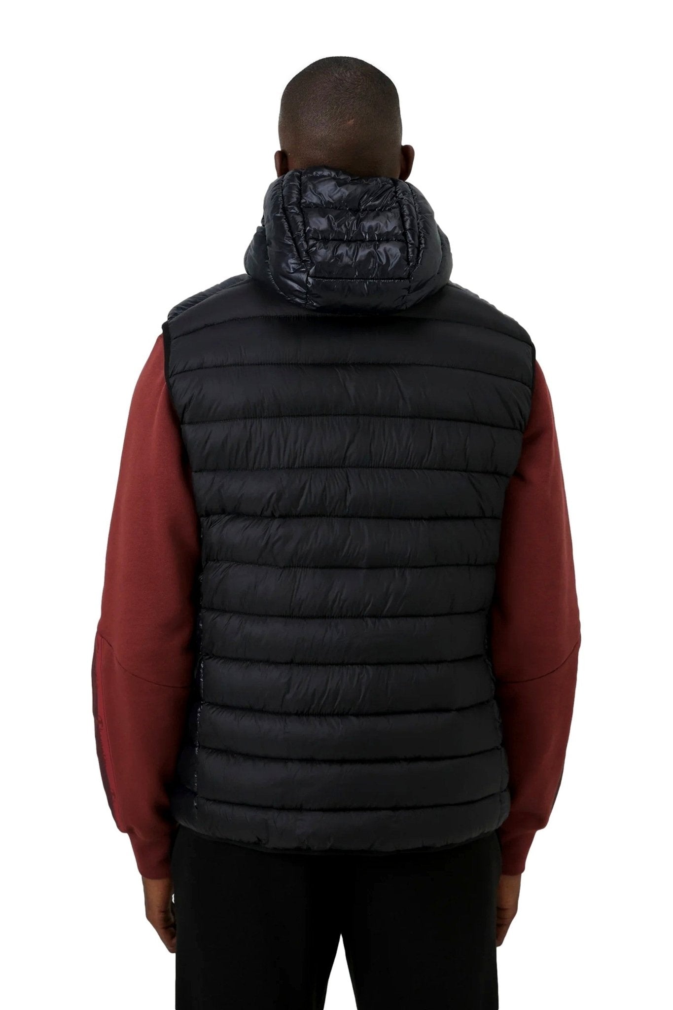 CHALECO CHAMPION NEGRO SMALL LOGO POLYFILLED VEST - AREA ZERO