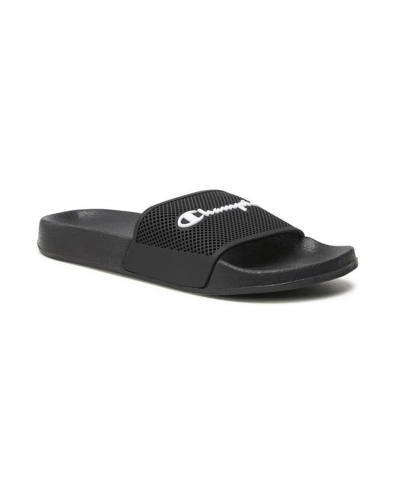 CHANCLAS CHAMPION NEGRA PALA LETRAS - AREA ZERO