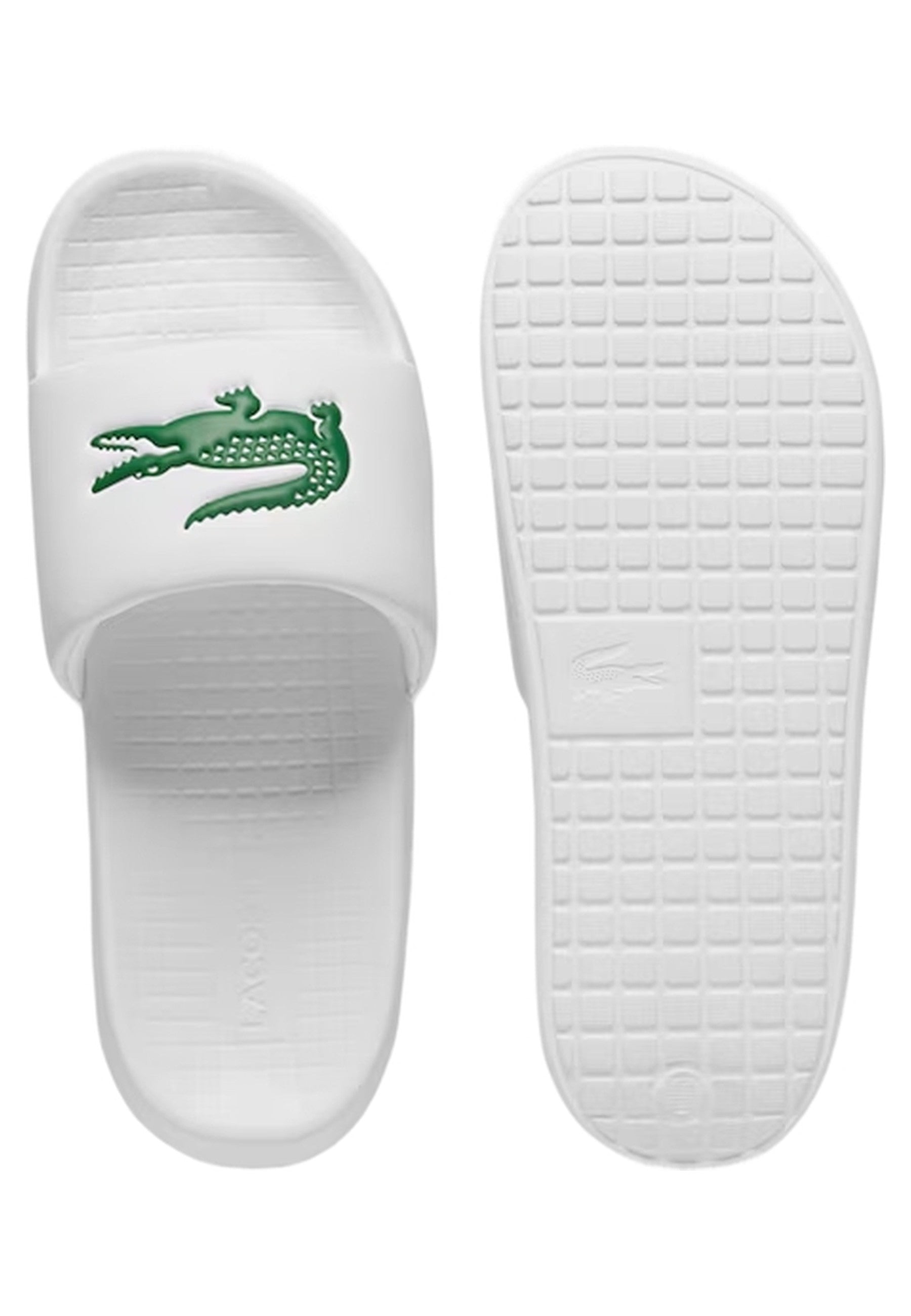CHANCLAS LACOSTE BLANCAS SERVE SLIDE 1.0
