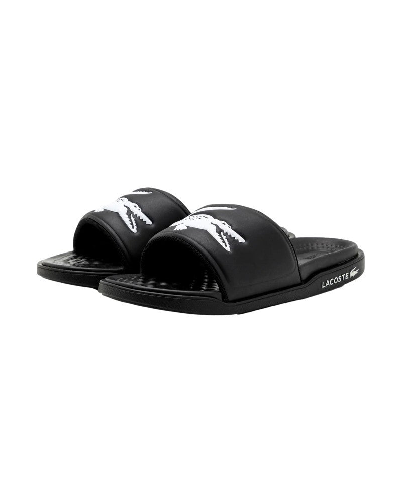 CHANCLAS LACOSTE NEGRAS CROCO DUALISTE