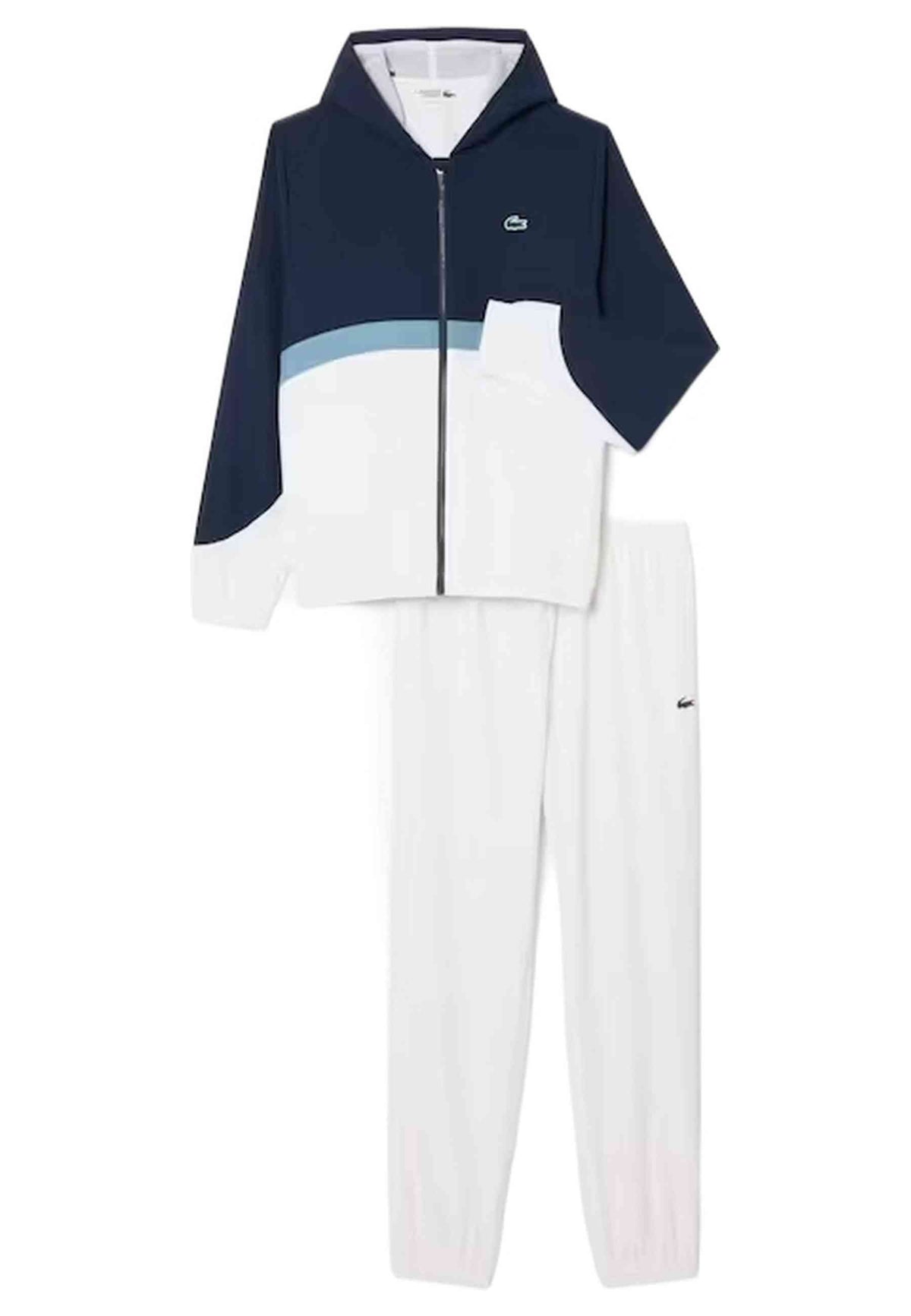 CHANDAL LACOSTE BLANCO COLOURBLOCK CLASSIC LOGO TRACKSUIT